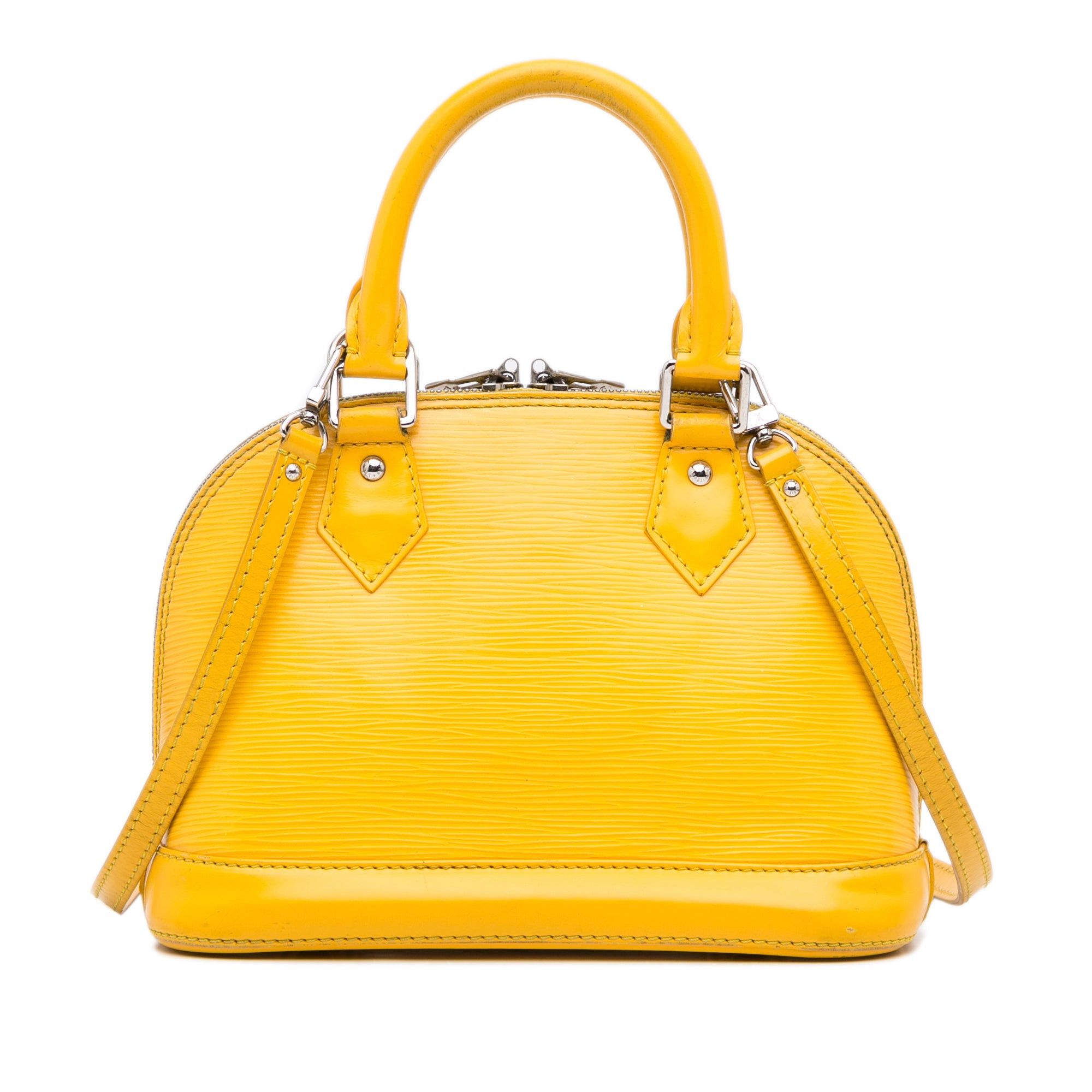 Louis Vuitton Louis Vuitton Epi Alma BB Yellow Size ONE SIZE - 3 Thumbnail