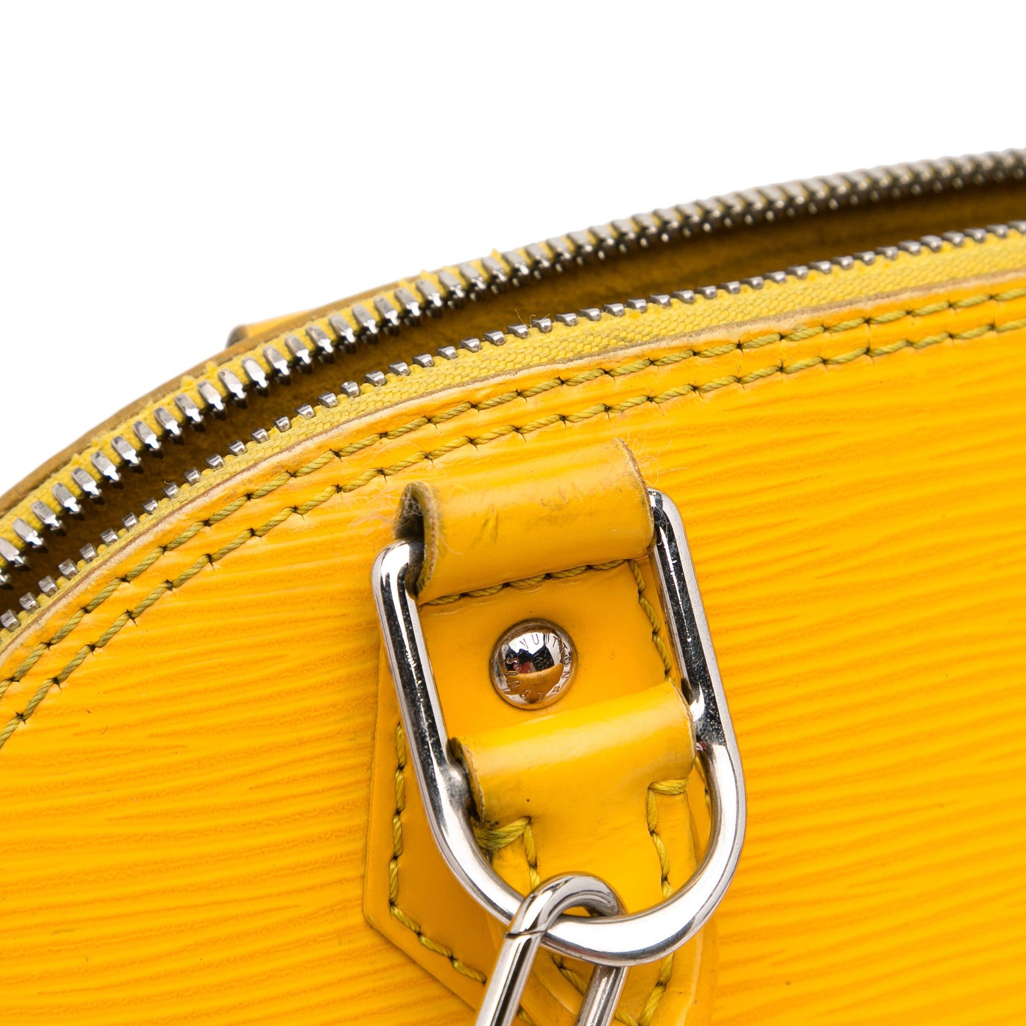 Louis Vuitton Louis Vuitton Epi Alma BB Yellow Size ONE SIZE - 9 Thumbnail