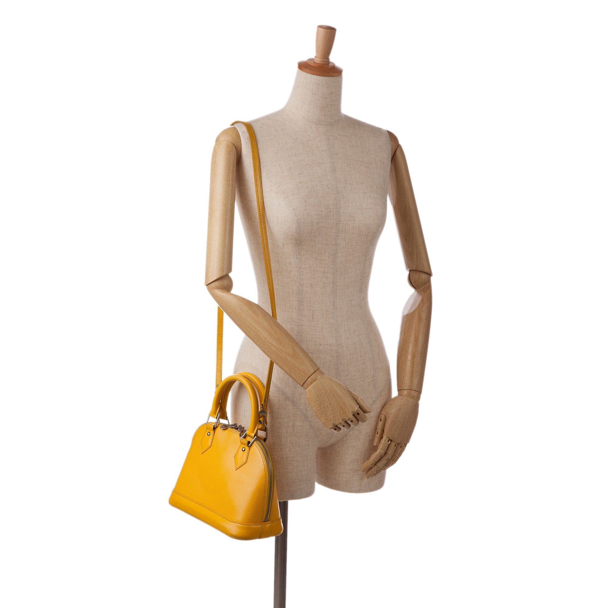 Louis Vuitton Louis Vuitton Epi Alma BB Yellow Size ONE SIZE - 14 Thumbnail