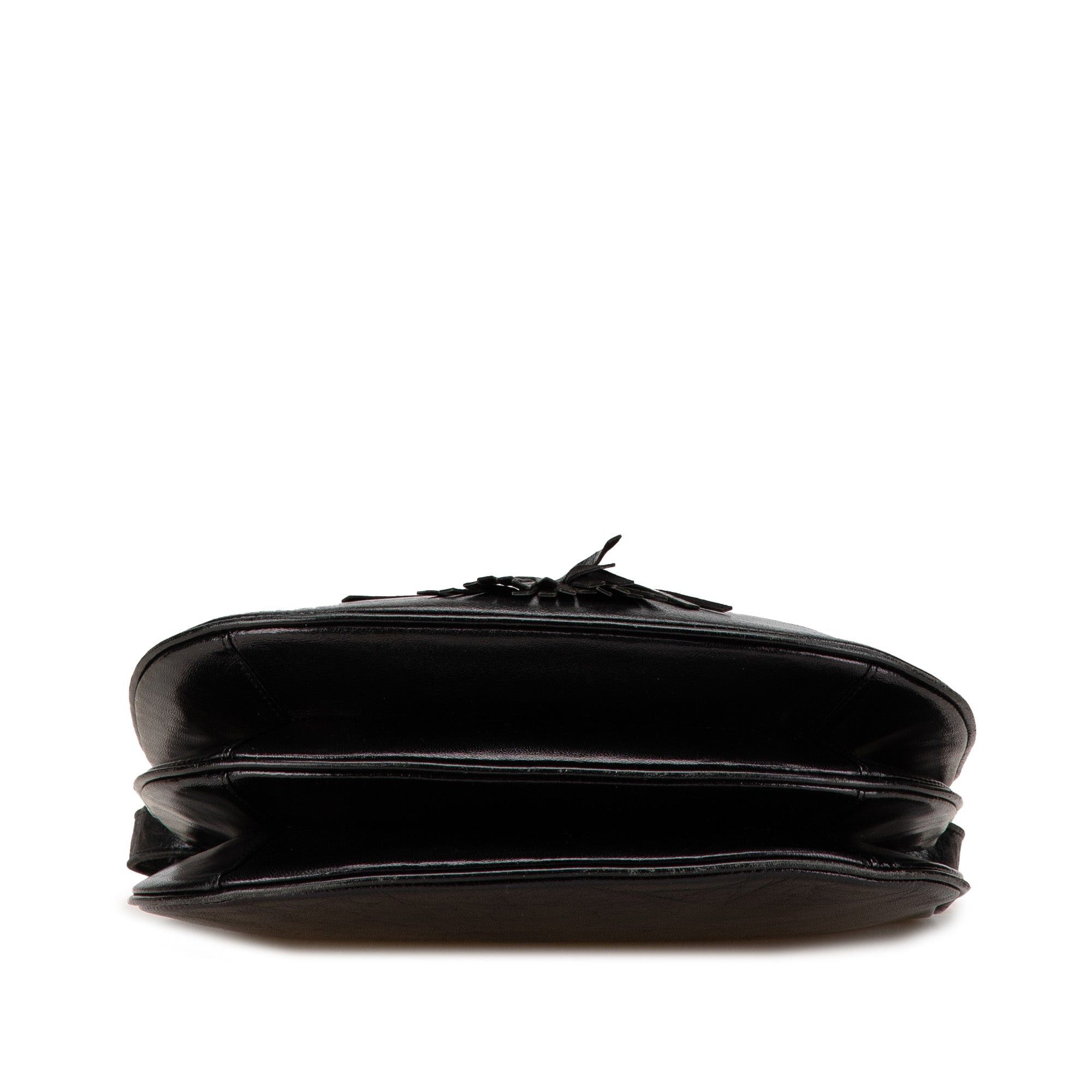 Yves Saint Laurent Yves Saint Laurent Leather Shoulder Bag Black Size ONE SIZE - 3 Thumbnail