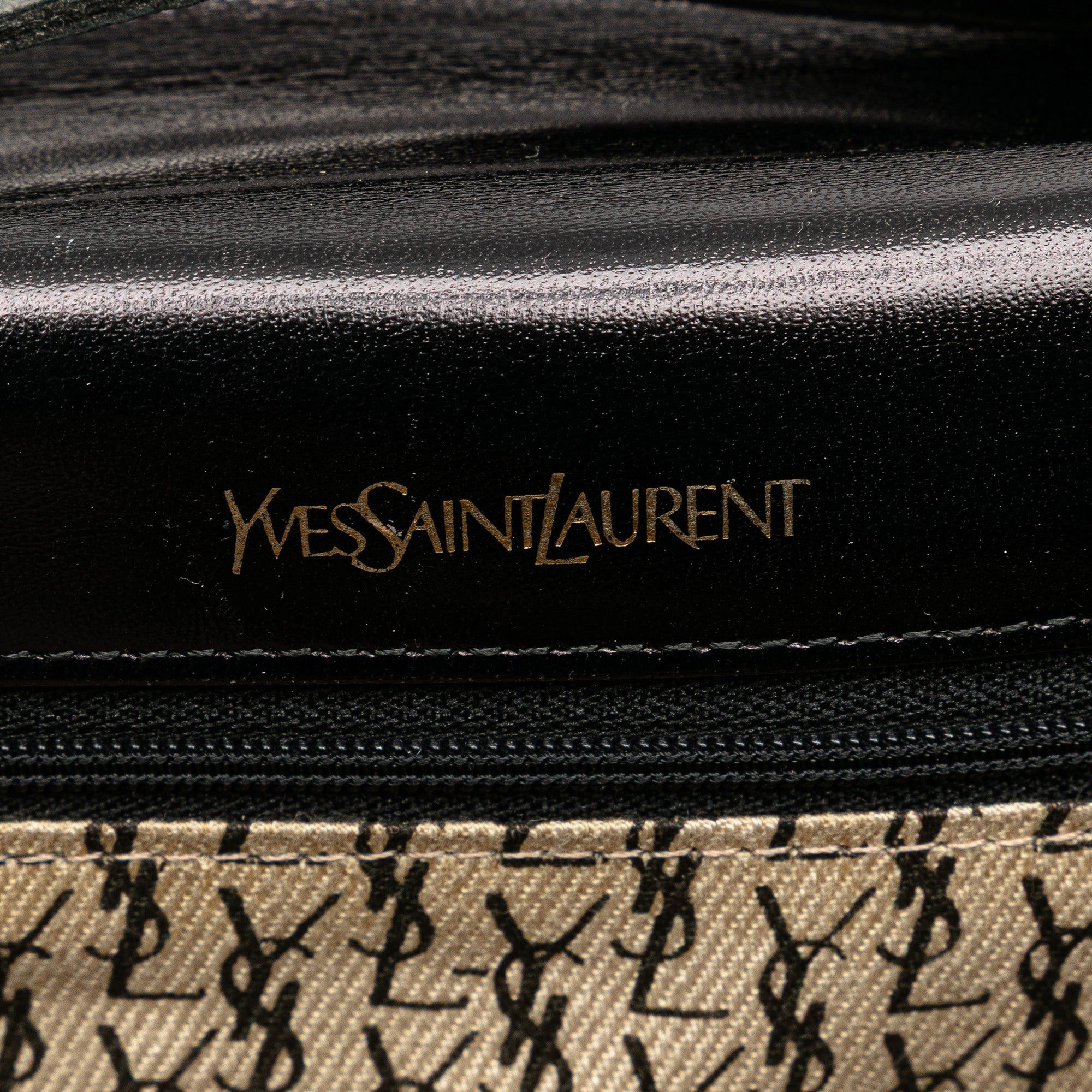 Yves Saint Laurent Yves Saint Laurent Leather Shoulder Bag Black Size ONE SIZE - 6 Thumbnail