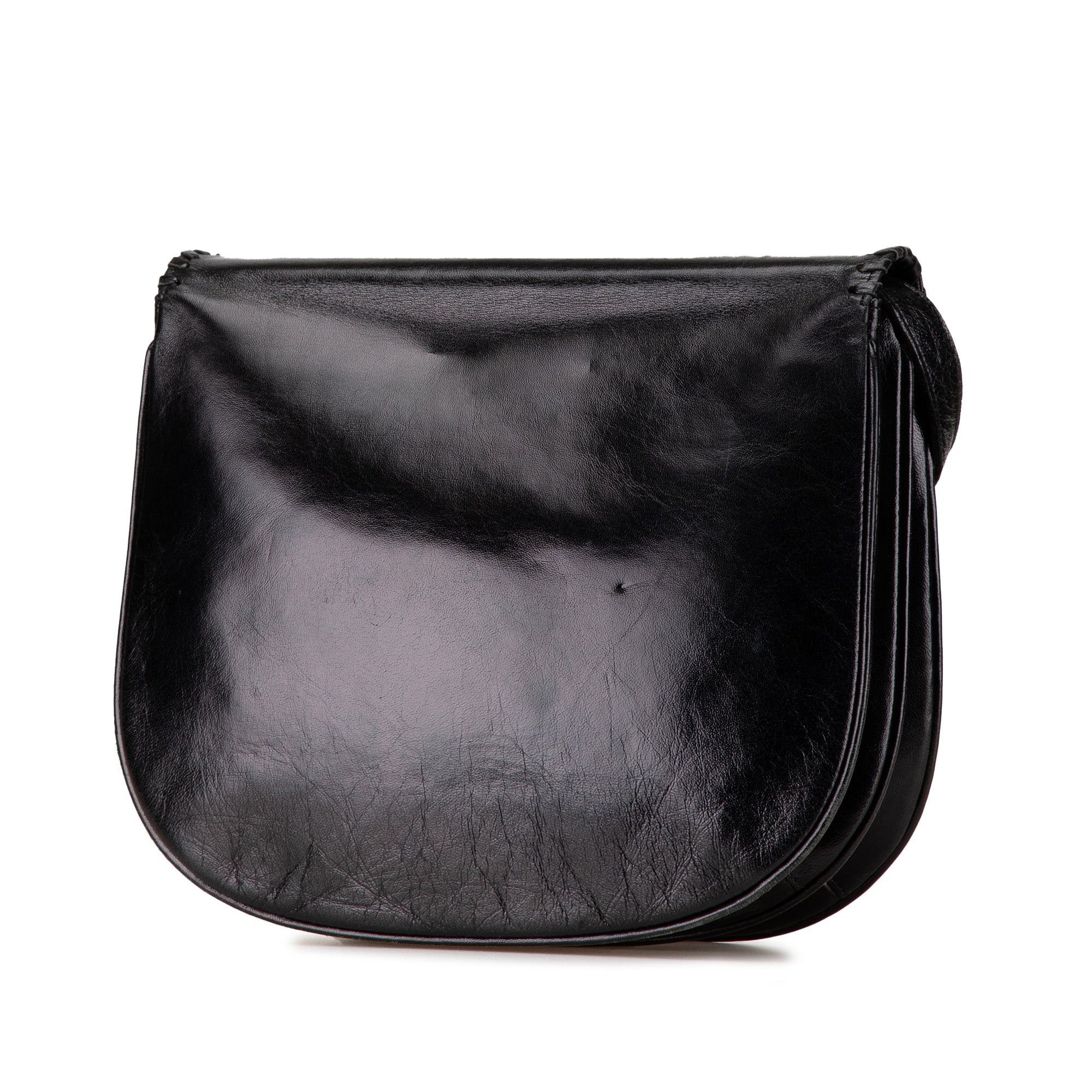 Yves Saint Laurent Yves Saint Laurent Leather Shoulder Bag Black Size ONE SIZE - 2 Thumbnail