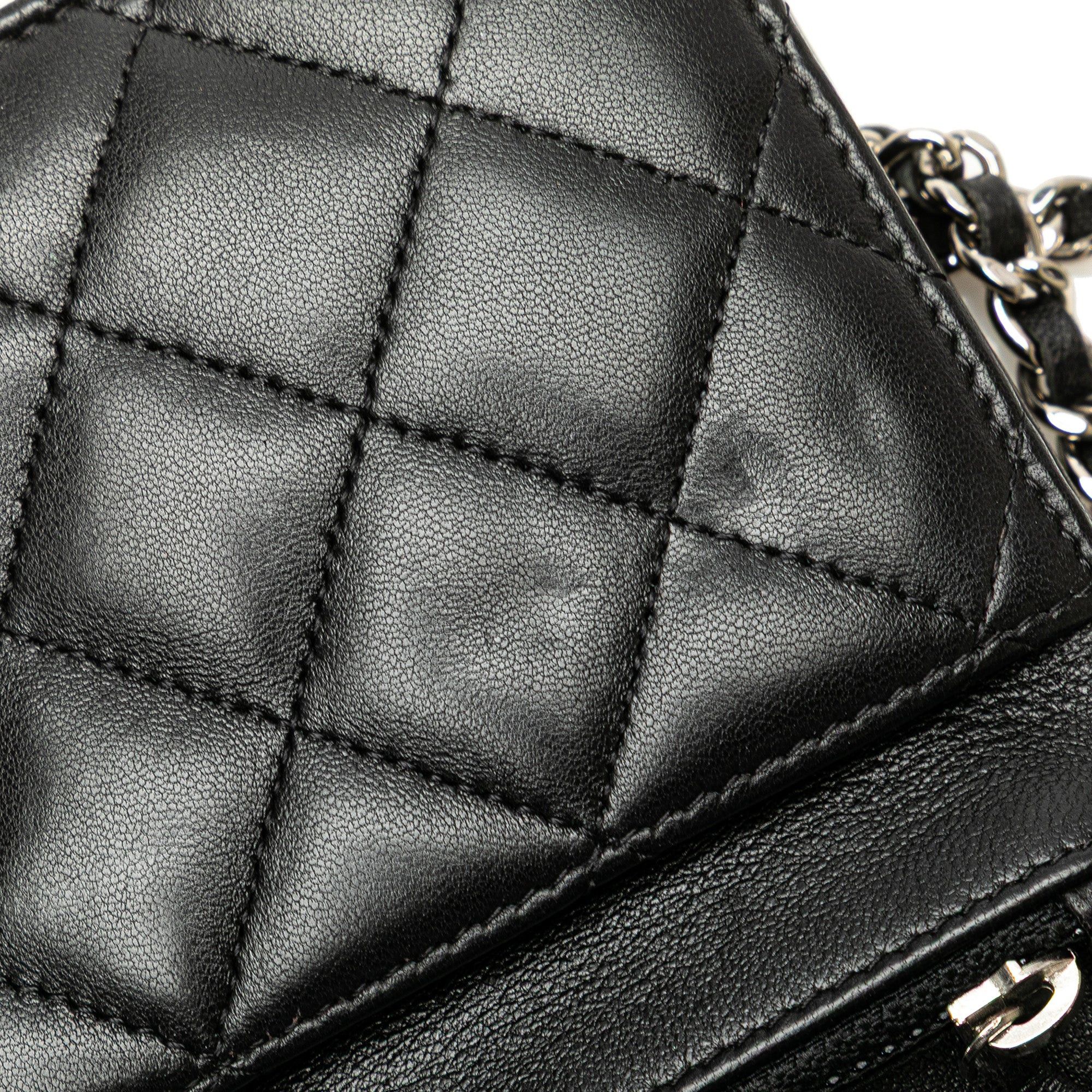Chanel Chanel CC Quilted Lambskin Wallet On Chain Black Size ONE SIZE - 10 Thumbnail