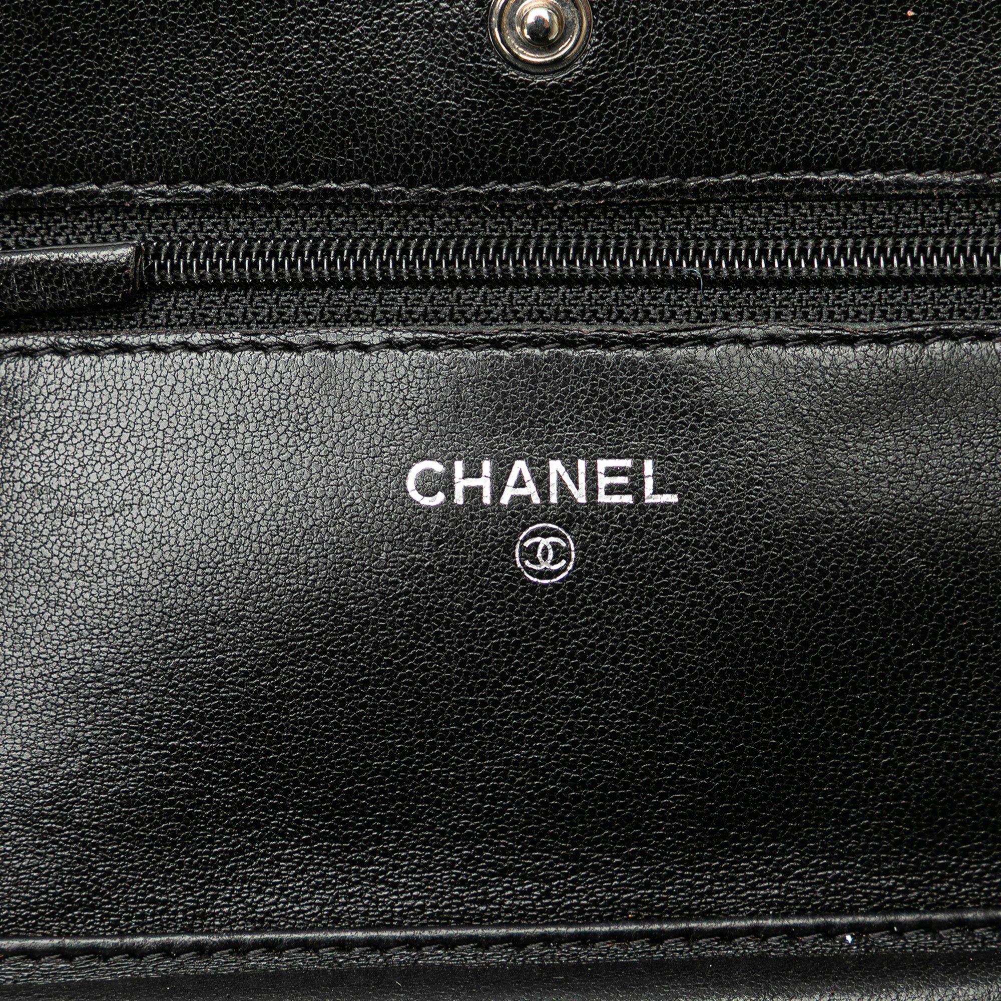 Chanel Chanel CC Quilted Lambskin Wallet On Chain Black Size ONE SIZE - 5 Thumbnail