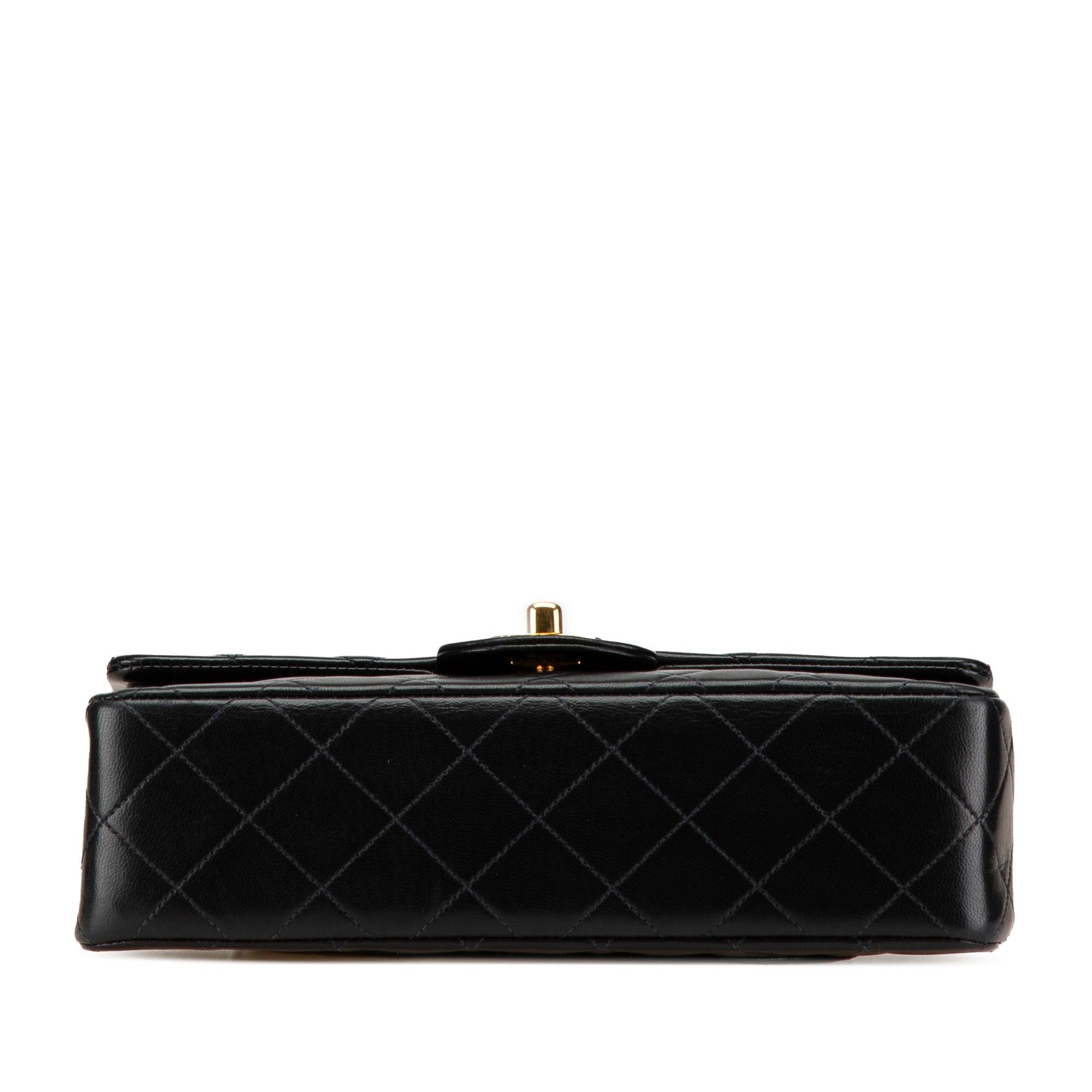 Chanel Chanel Small Classic Lambskin Double Flap Black Size ONE SIZE - 3 Thumbnail