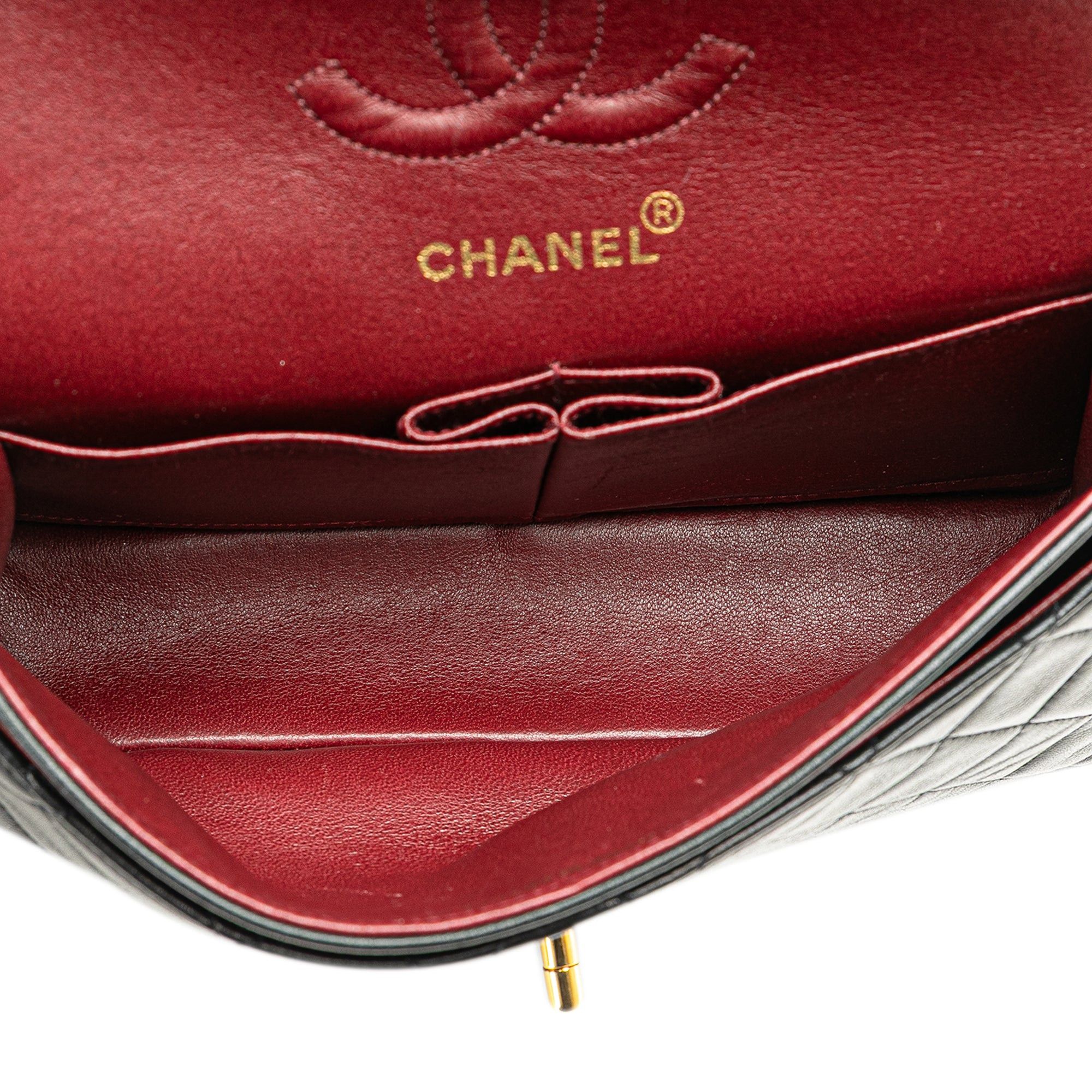 Chanel Chanel Small Classic Lambskin Double Flap Black Size ONE SIZE - 4 Thumbnail