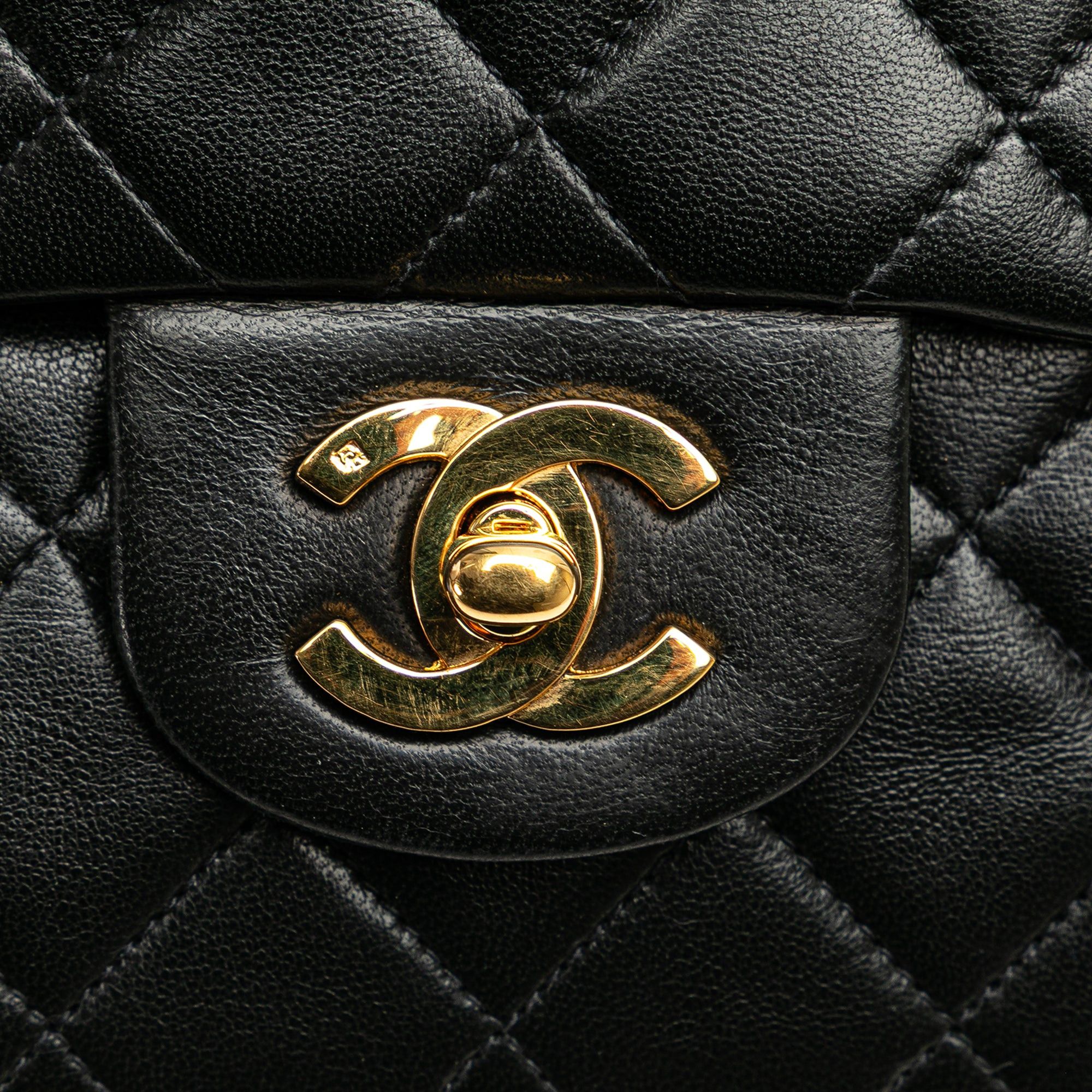 Chanel Chanel Small Classic Lambskin Double Flap Black Size ONE SIZE - 13 Thumbnail