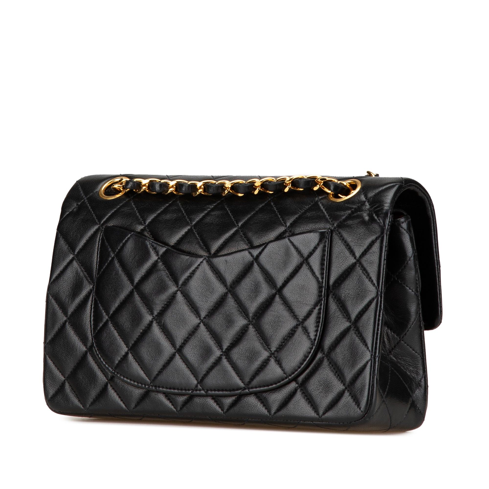 Chanel Chanel Small Classic Lambskin Double Flap Black Size ONE SIZE - 2 Thumbnail