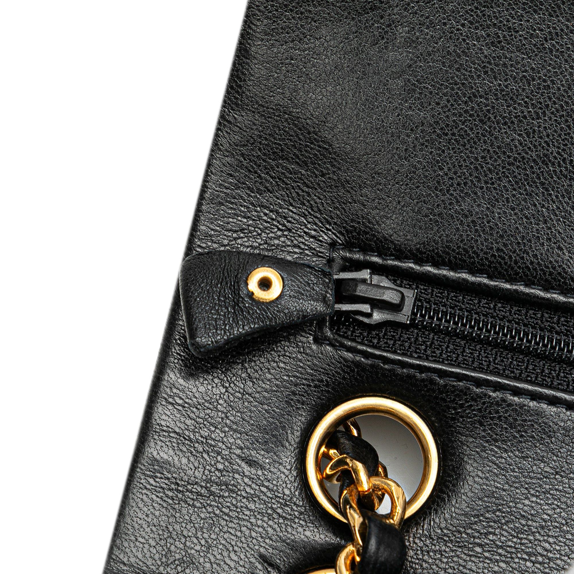 Chanel Chanel Small Classic Lambskin Double Flap Black Size ONE SIZE - 10 Thumbnail