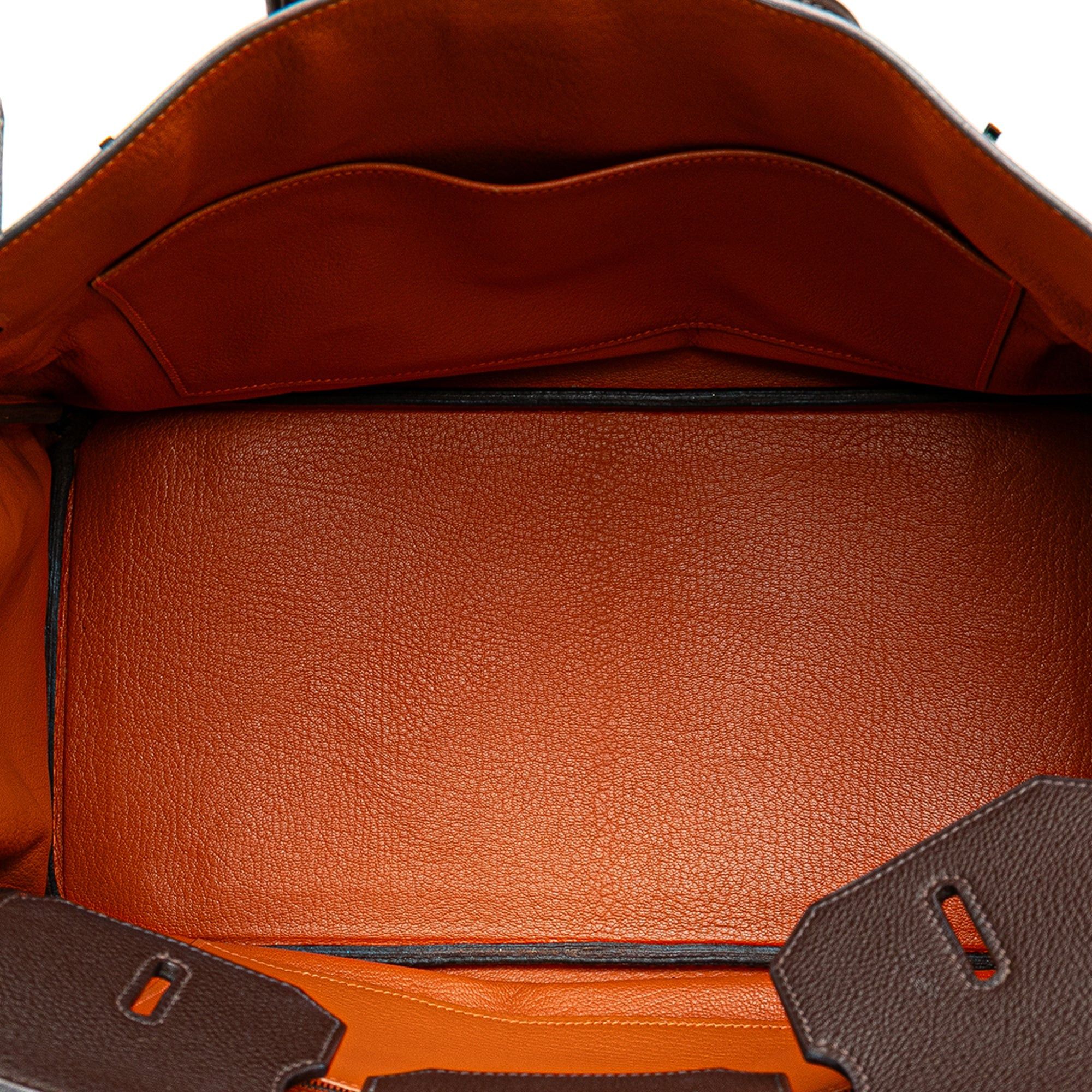 Hermes Hermès Special Order Bicolor Togo Verso Birkin Retourne 35 Brown Size ONE SIZE - 4 Thumbnail