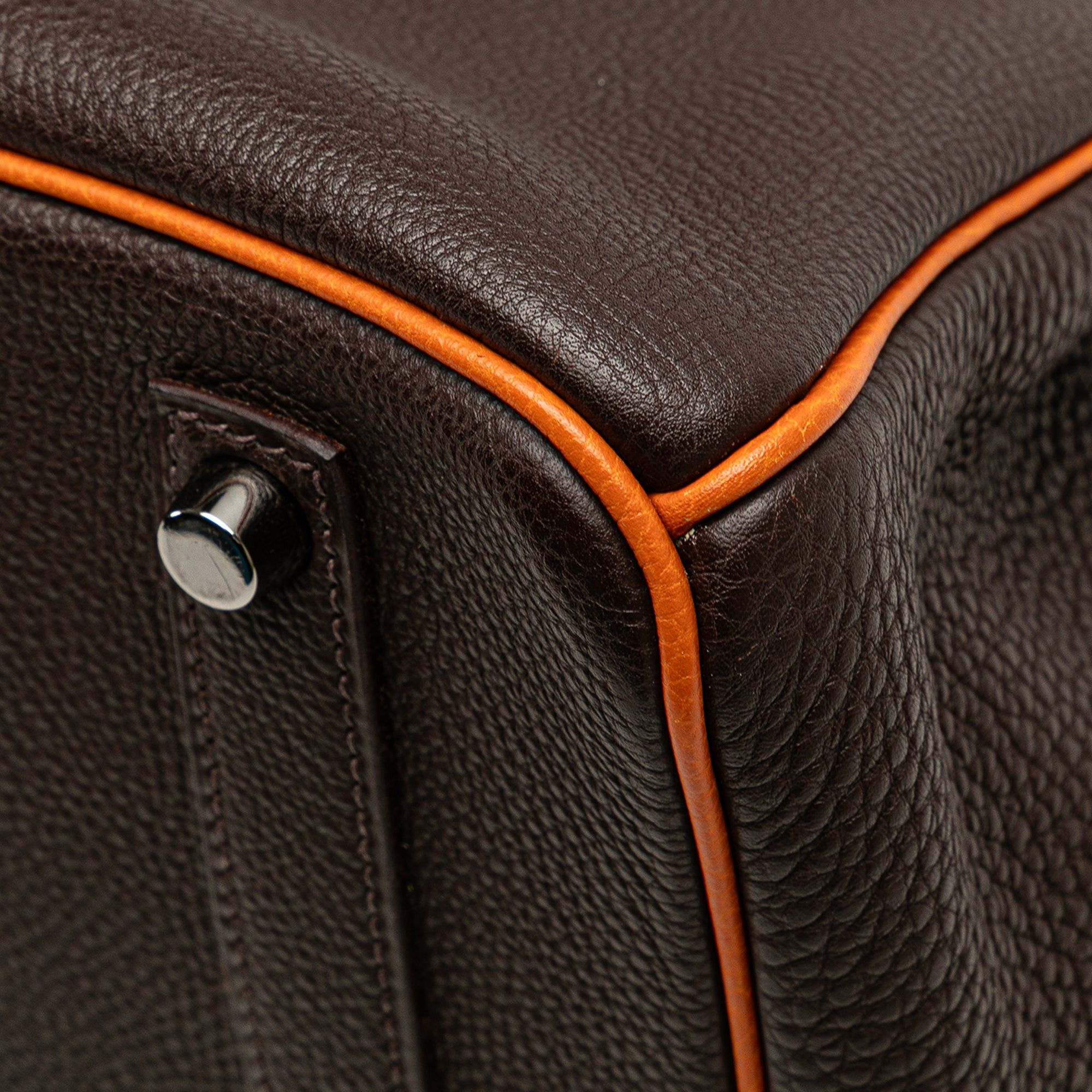 Hermes Hermès Special Order Bicolor Togo Verso Birkin Retourne 35 Brown Size ONE SIZE - 11 Thumbnail