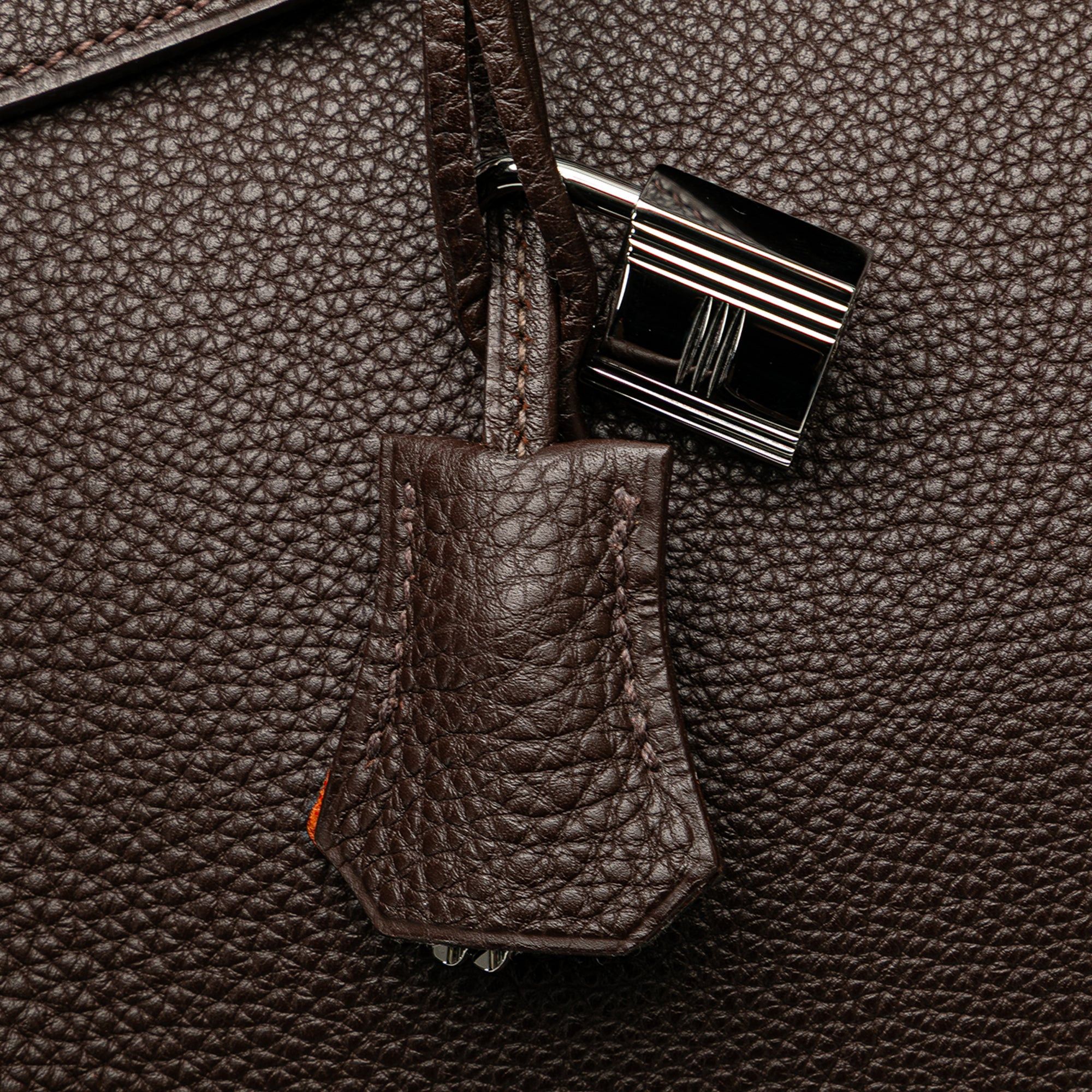 Hermes Hermès Special Order Bicolor Togo Verso Birkin Retourne 35 Brown Size ONE SIZE - 8 Thumbnail