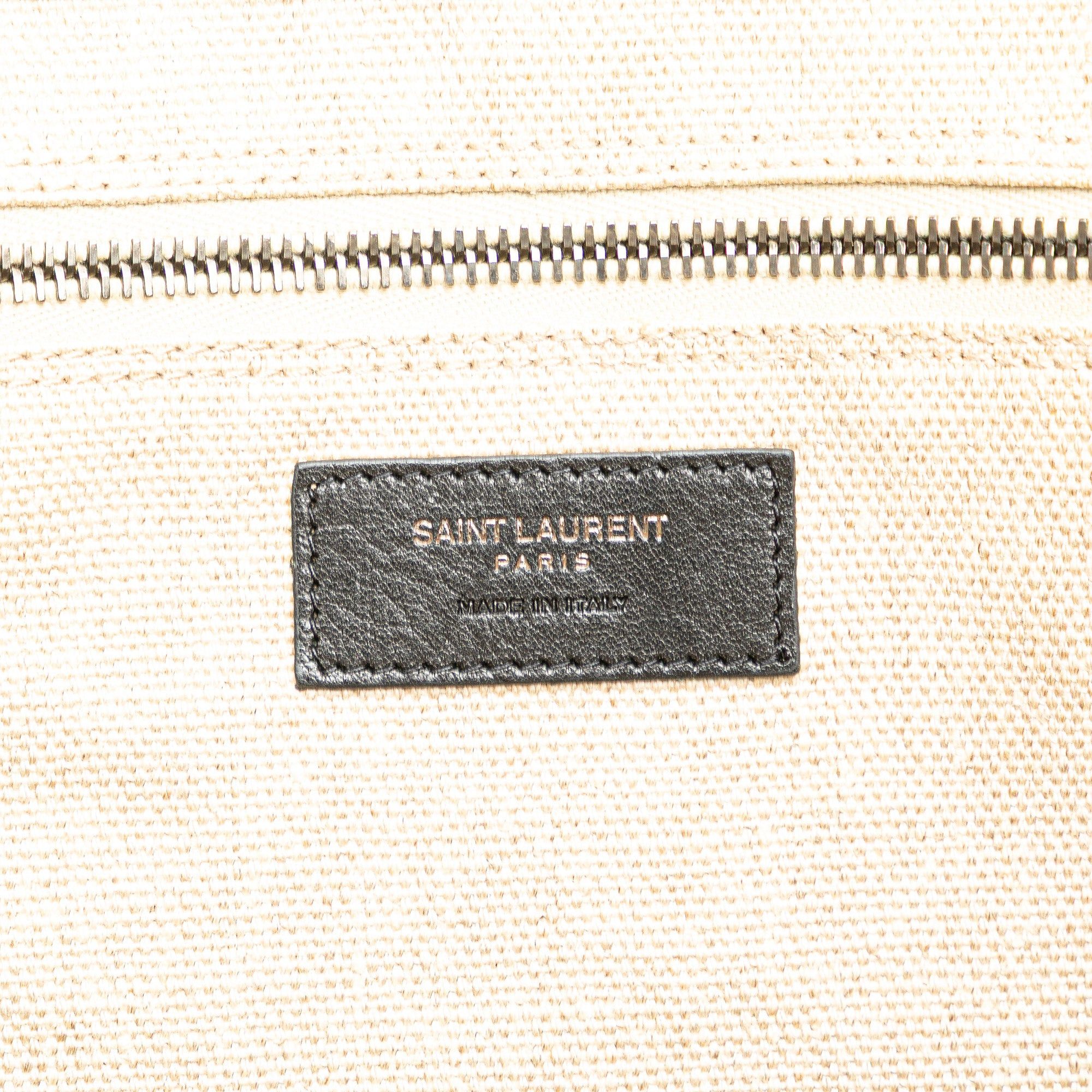 Saint Laurent Paris Saint Laurent Canvas Rive Gauche Tote White Size ONE SIZE - 5 Thumbnail
