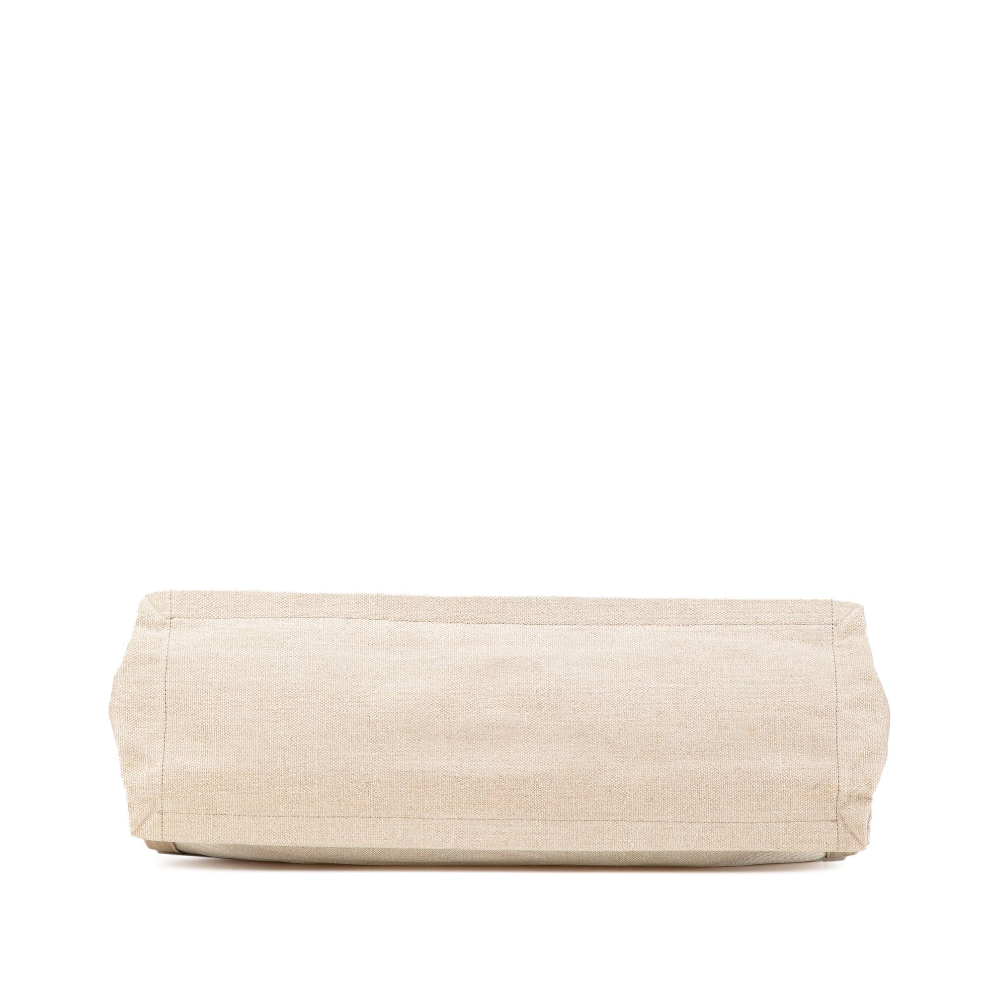 Saint Laurent Paris Saint Laurent Canvas Rive Gauche Tote White Size ONE SIZE - 3 Thumbnail