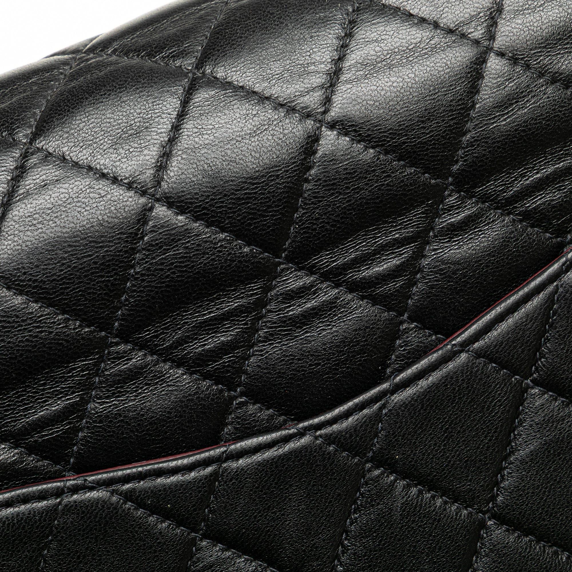 Chanel Chanel Medium Classic Lambskin Double Flap Black Size ONE SIZE - 10 Thumbnail
