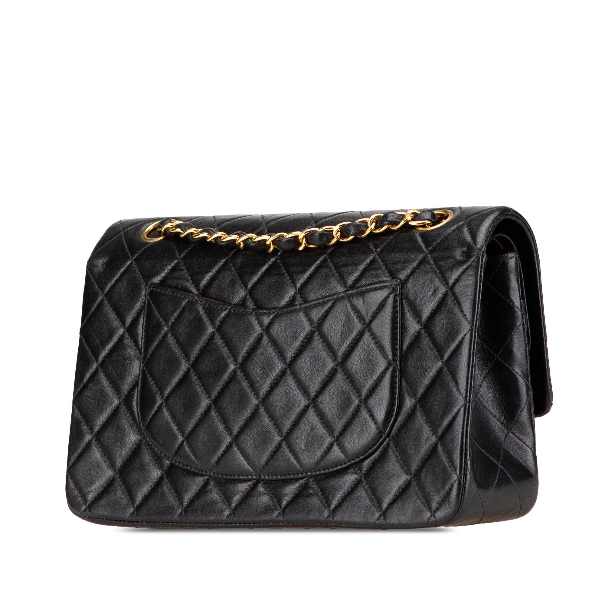 Chanel Chanel Medium Classic Lambskin Double Flap Black Size ONE SIZE - 2 Thumbnail