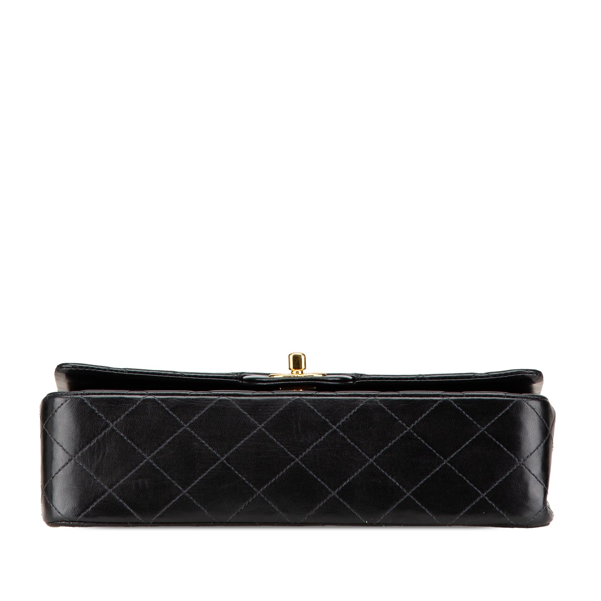 Chanel Chanel Medium Classic Lambskin Double Flap Black Size ONE SIZE - 3 Thumbnail