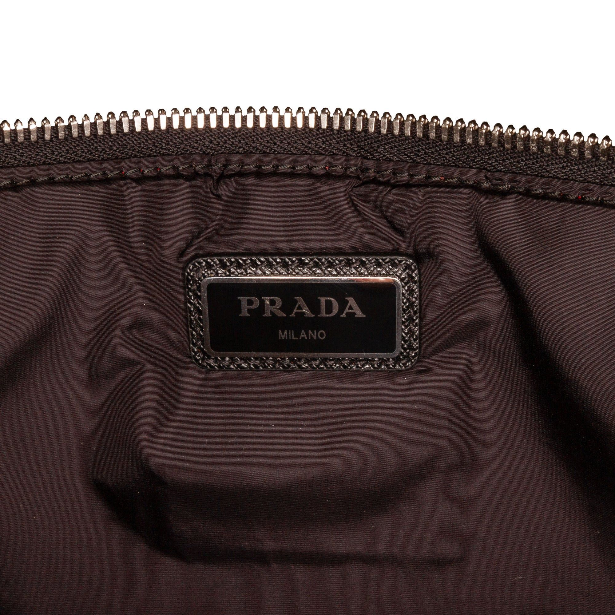 Prada Prada Tessuto Soft Zip Clutch Red Size ONE SIZE - 7 Thumbnail