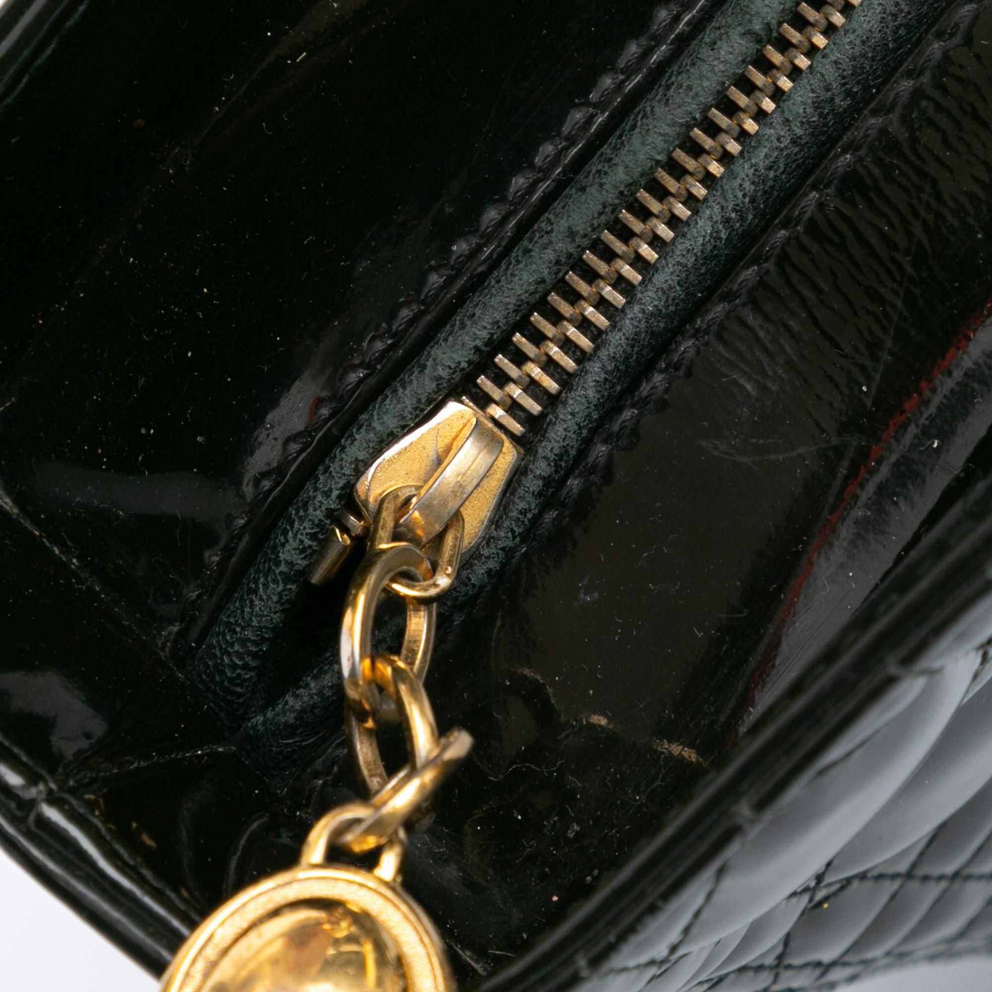 Dior Dior Large Patent Cannage Lady Dior Black Size ONE SIZE - 7 Thumbnail