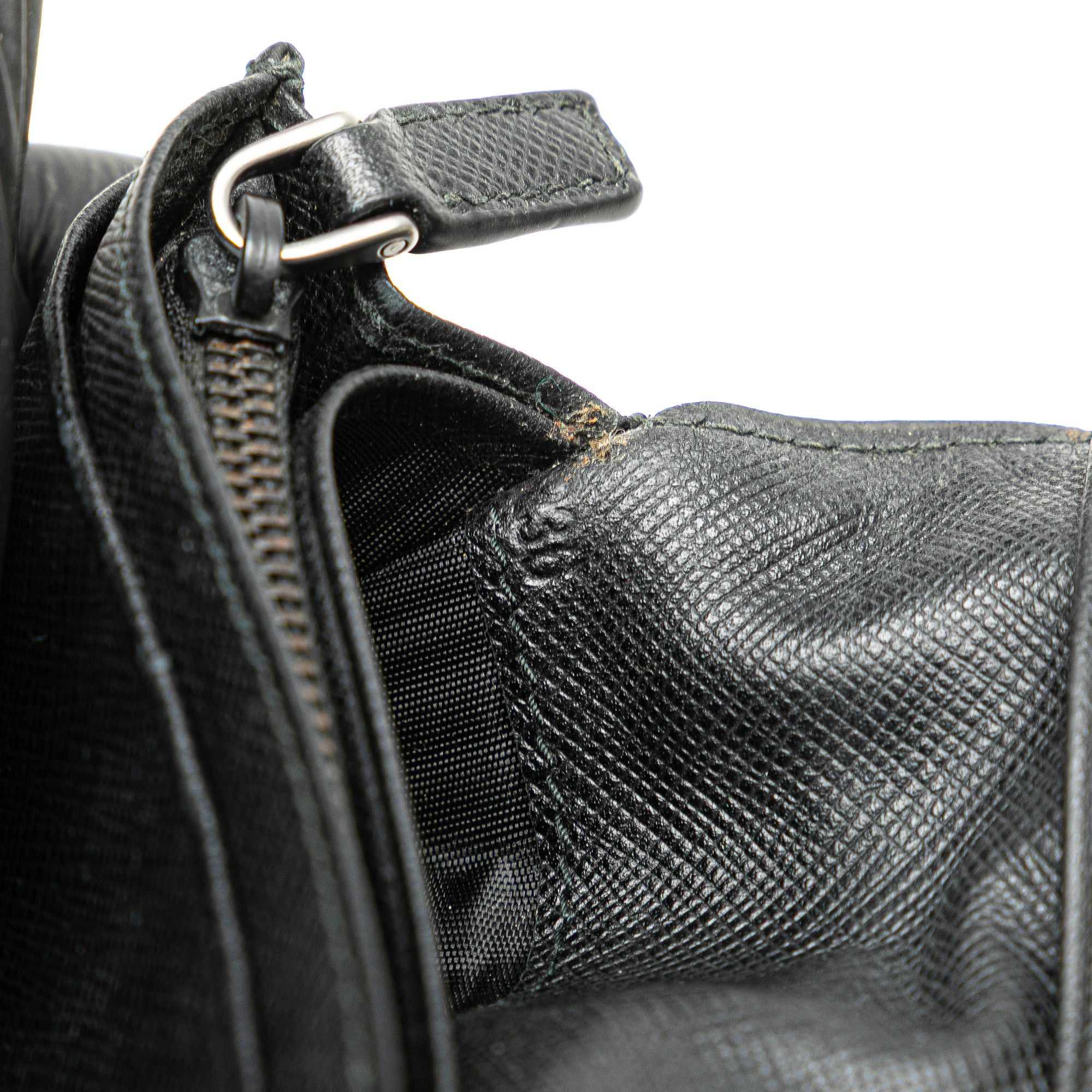 Prada Prada Saffiano Bifold Long Wallet Black Size ONE SIZE - 7 Thumbnail