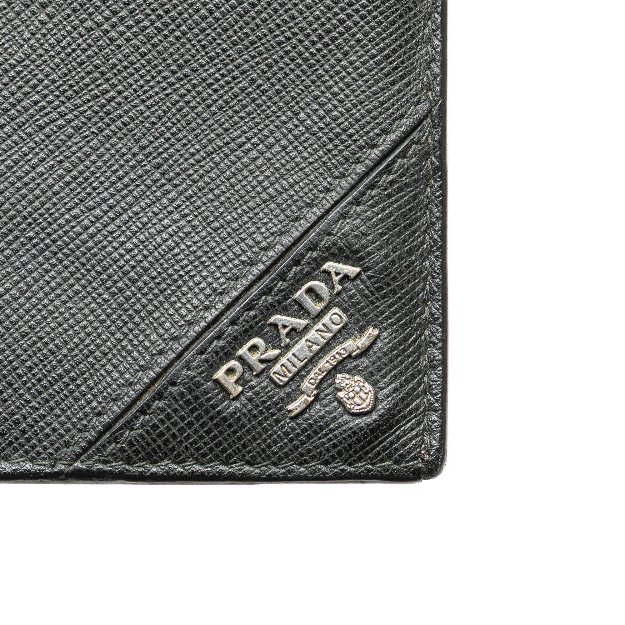 Prada Prada Saffiano Bifold Long Wallet Black Size ONE SIZE - 6 Thumbnail