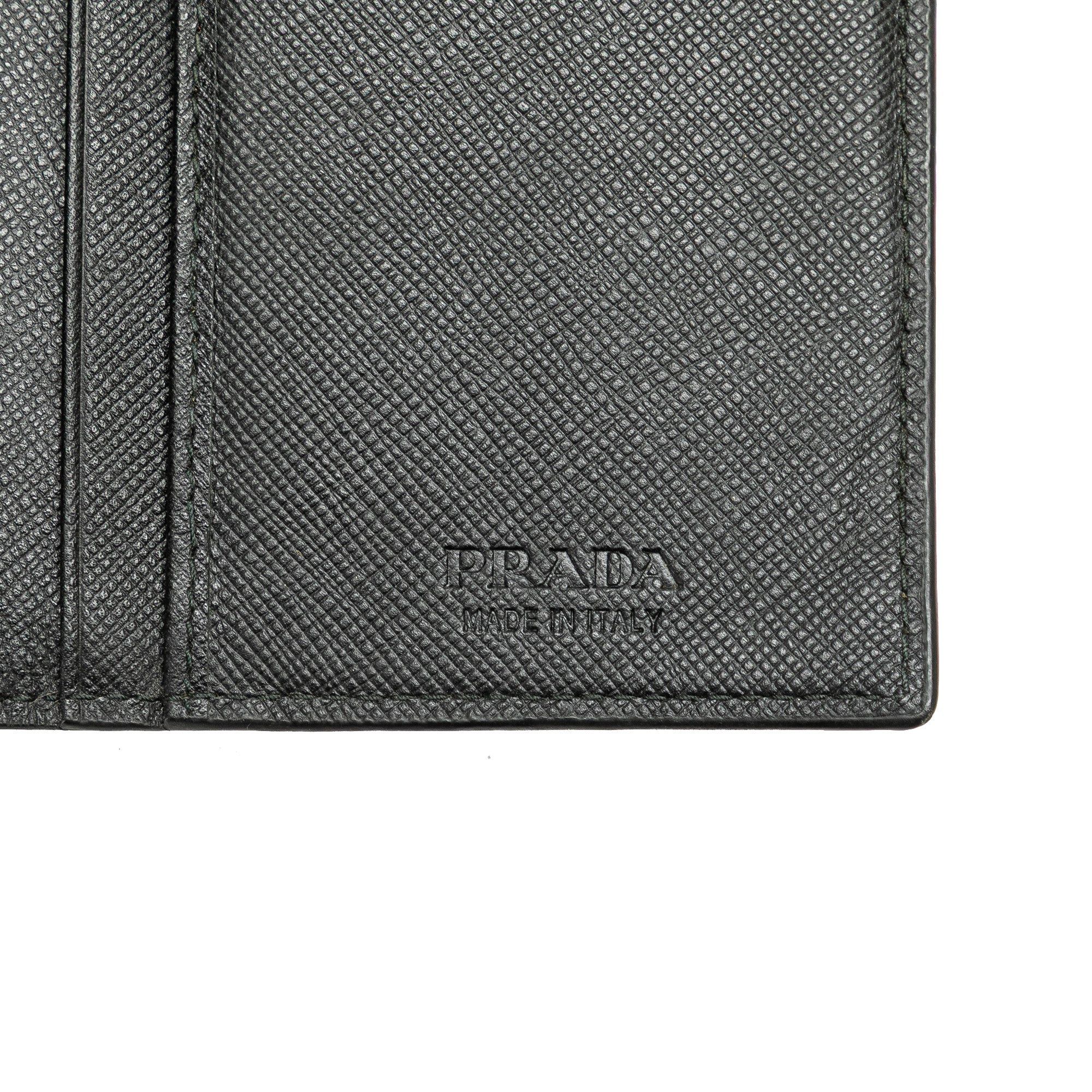 Prada Prada Saffiano Bifold Long Wallet Black Size ONE SIZE - 5 Thumbnail