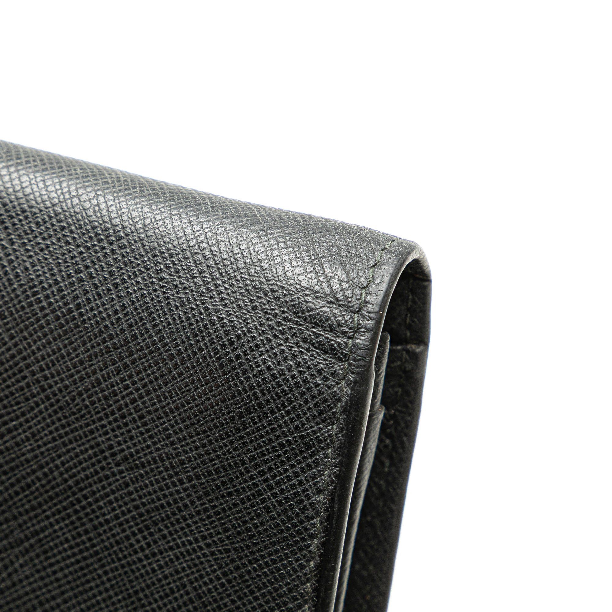 Prada Prada Saffiano Bifold Long Wallet Black Size ONE SIZE - 10 Thumbnail