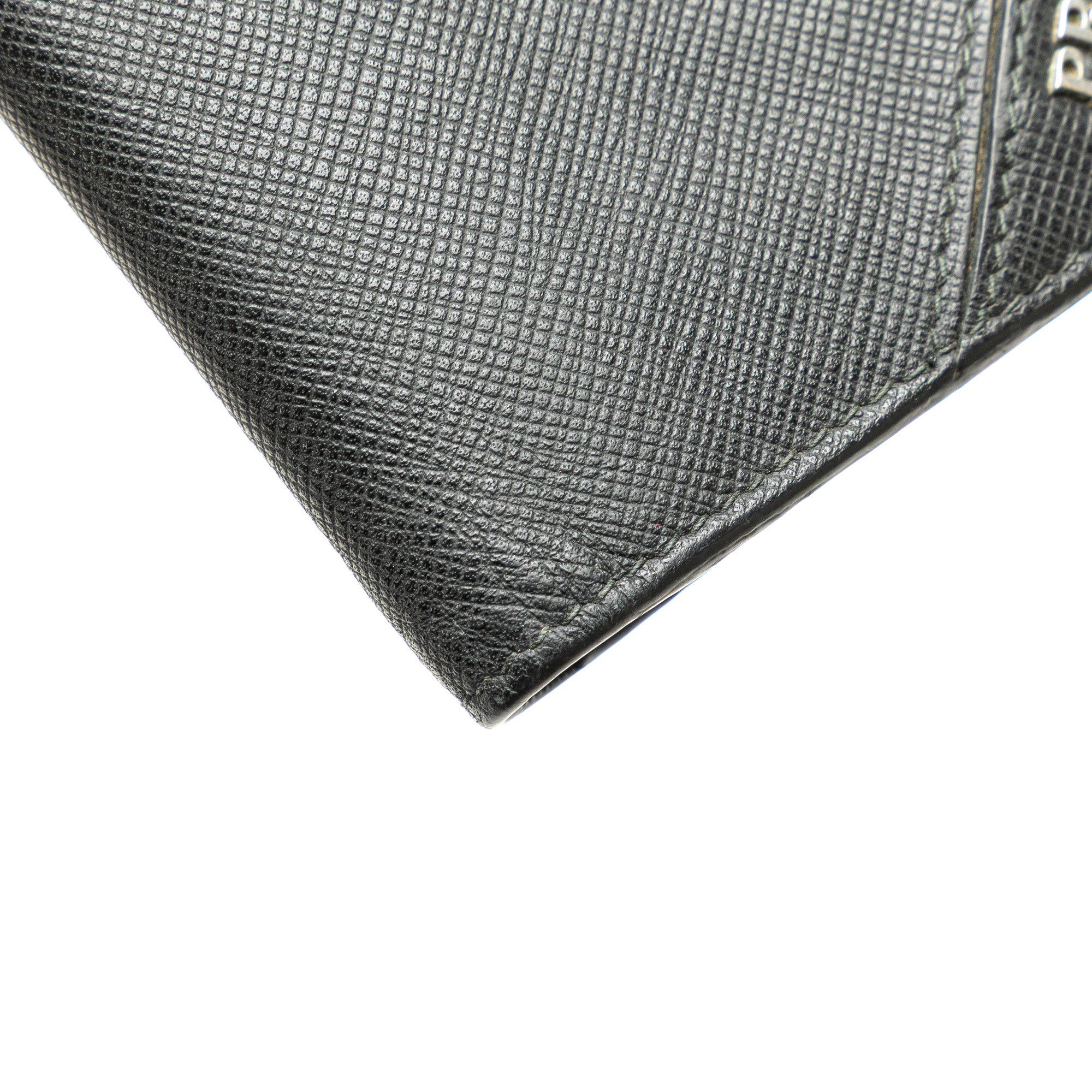 Prada Prada Saffiano Bifold Long Wallet Black Size ONE SIZE - 9 Thumbnail
