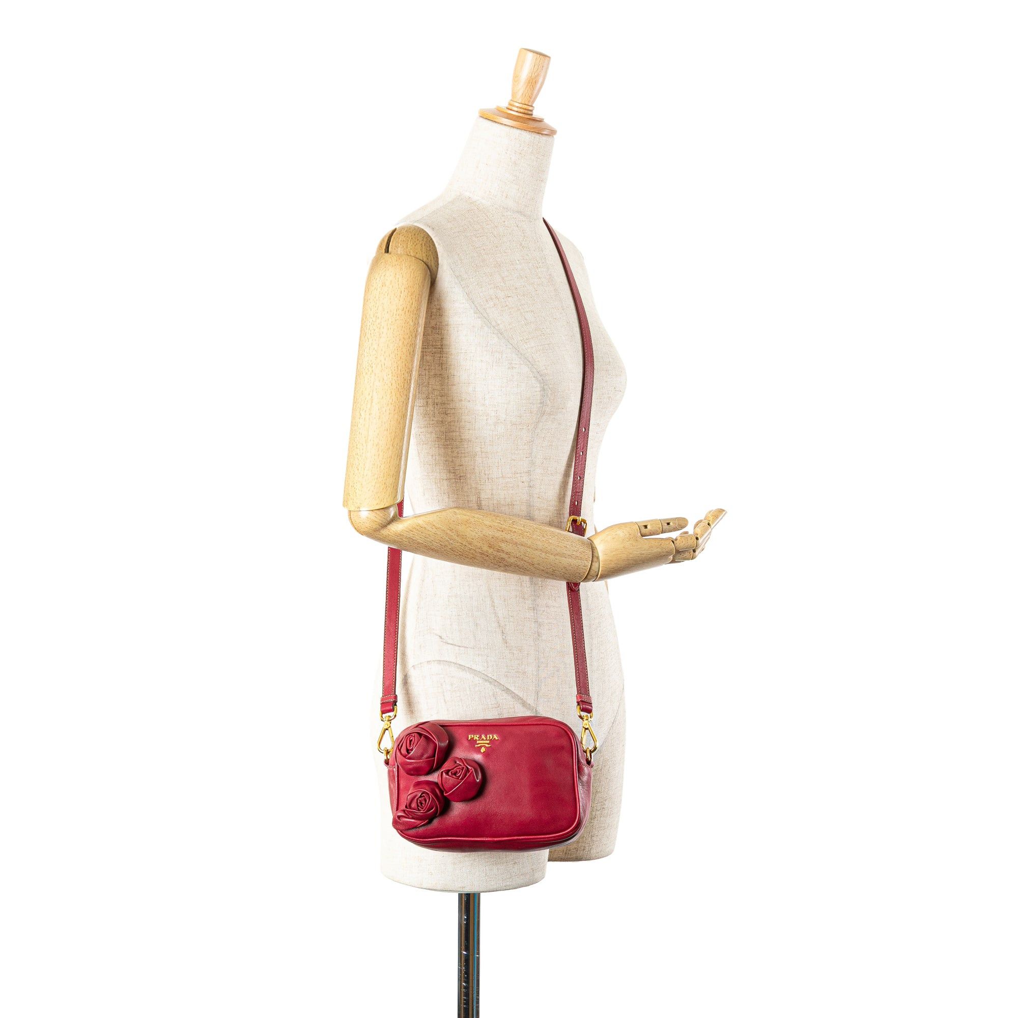 Prada Prada Nappa Rosette Crossbody Red Size ONE SIZE - 15 Thumbnail