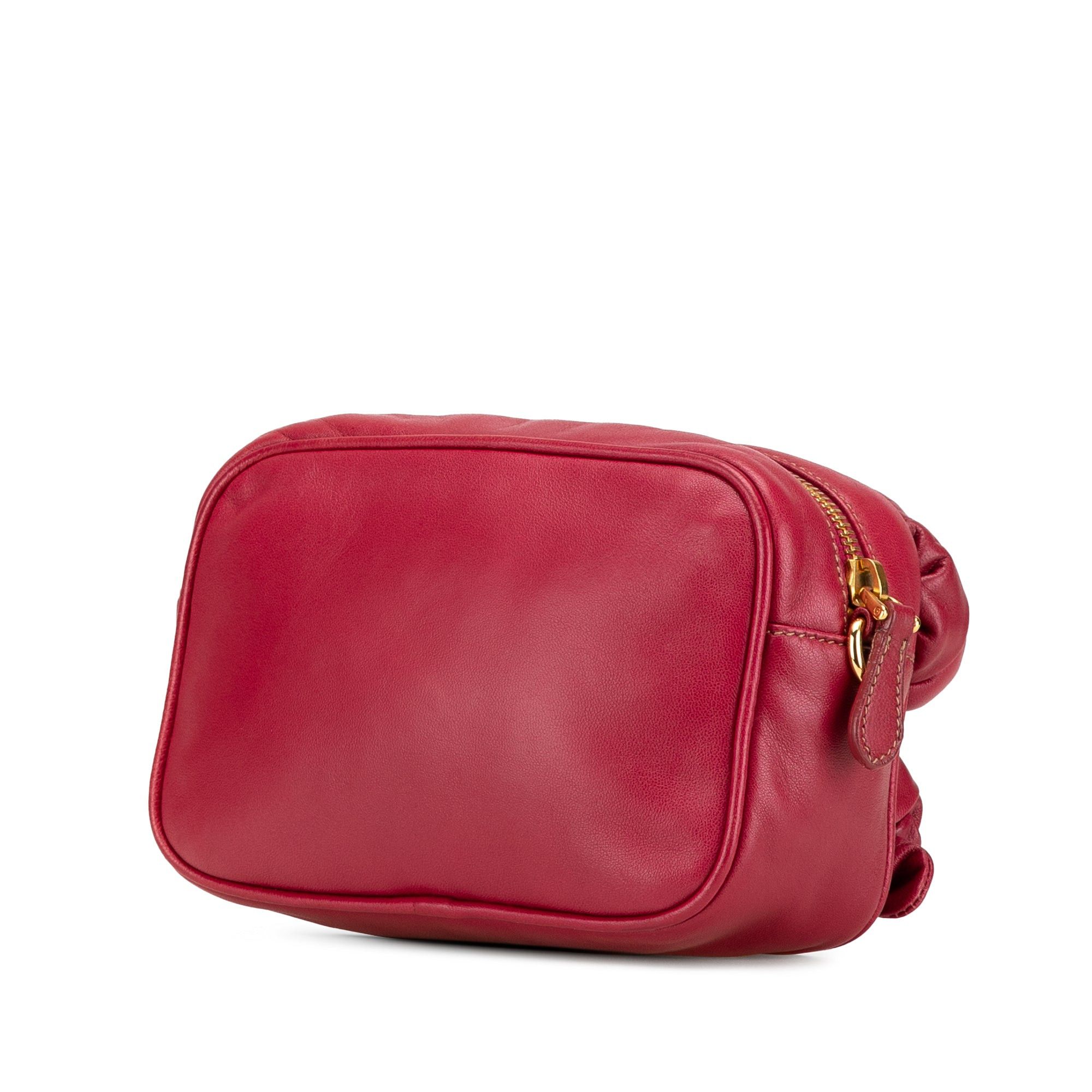 Prada Prada Nappa Rosette Crossbody Red Size ONE SIZE - 2 Thumbnail