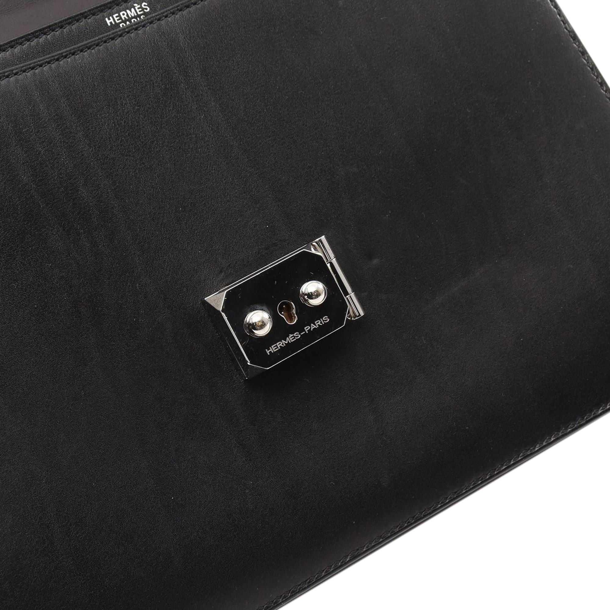 Hermes Hermès Swift Sac A Depeches 27 Black Size ONE SIZE - 6 Thumbnail