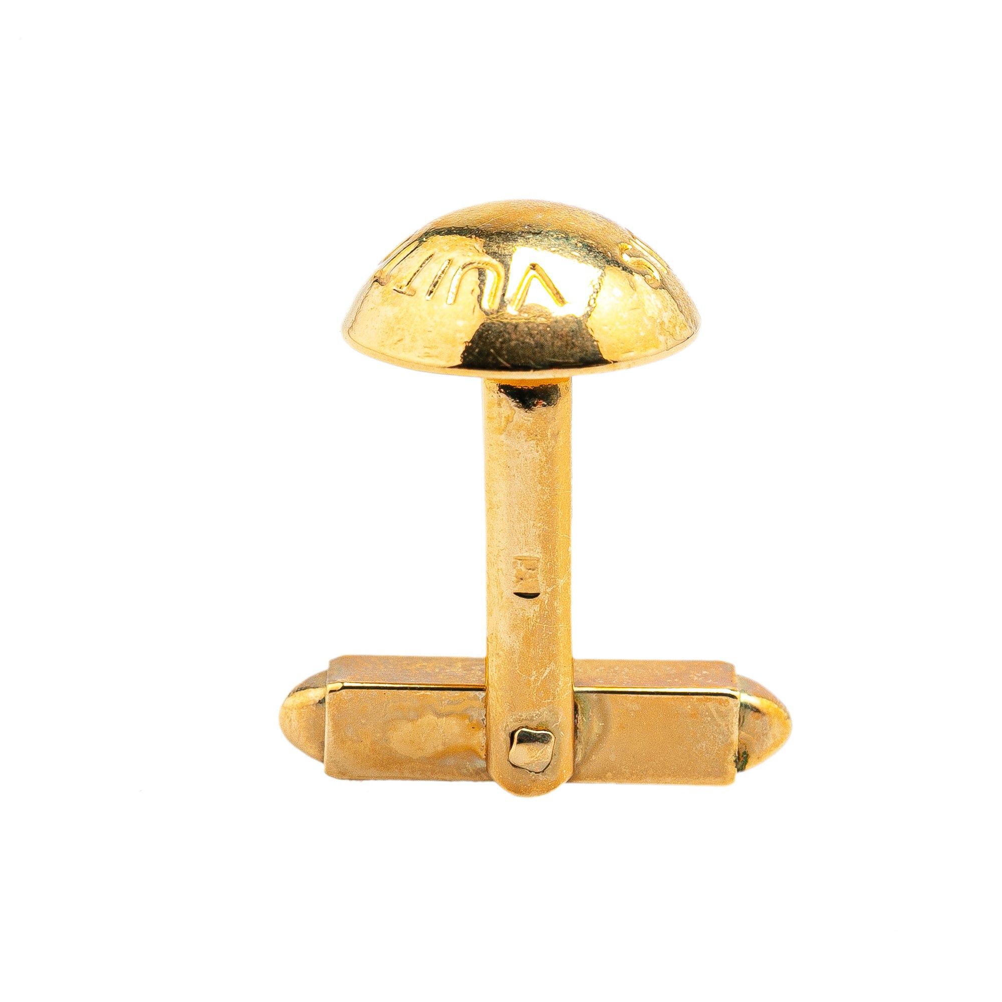 Louis Vuitton Louis Vuitton Gold Plated Clou Rivet Cufflinks Gold Size ONE SIZE - 5 Thumbnail