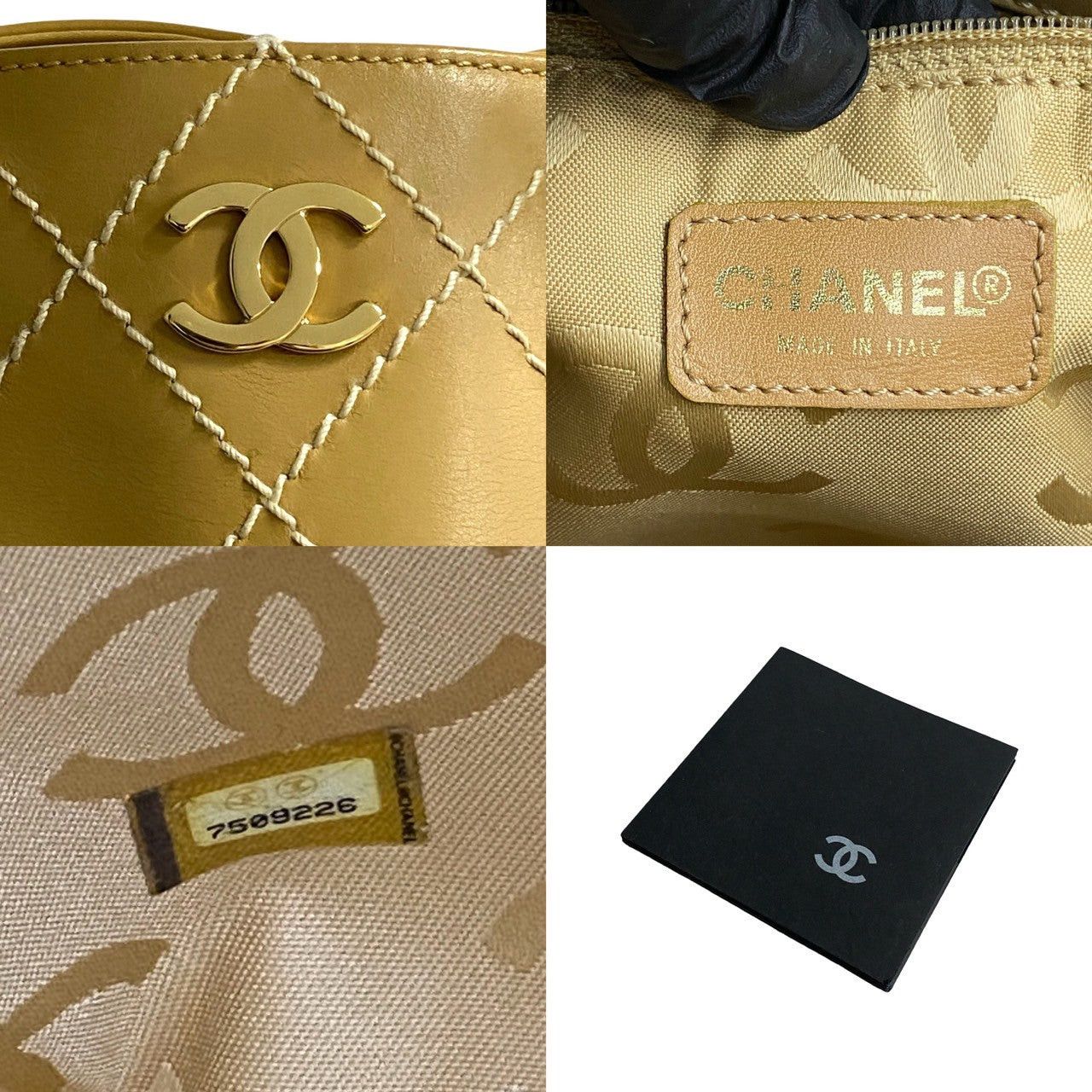 Chanel Chanel Tote Bag Yellow Leather Size ONE SIZE - 3 Thumbnail