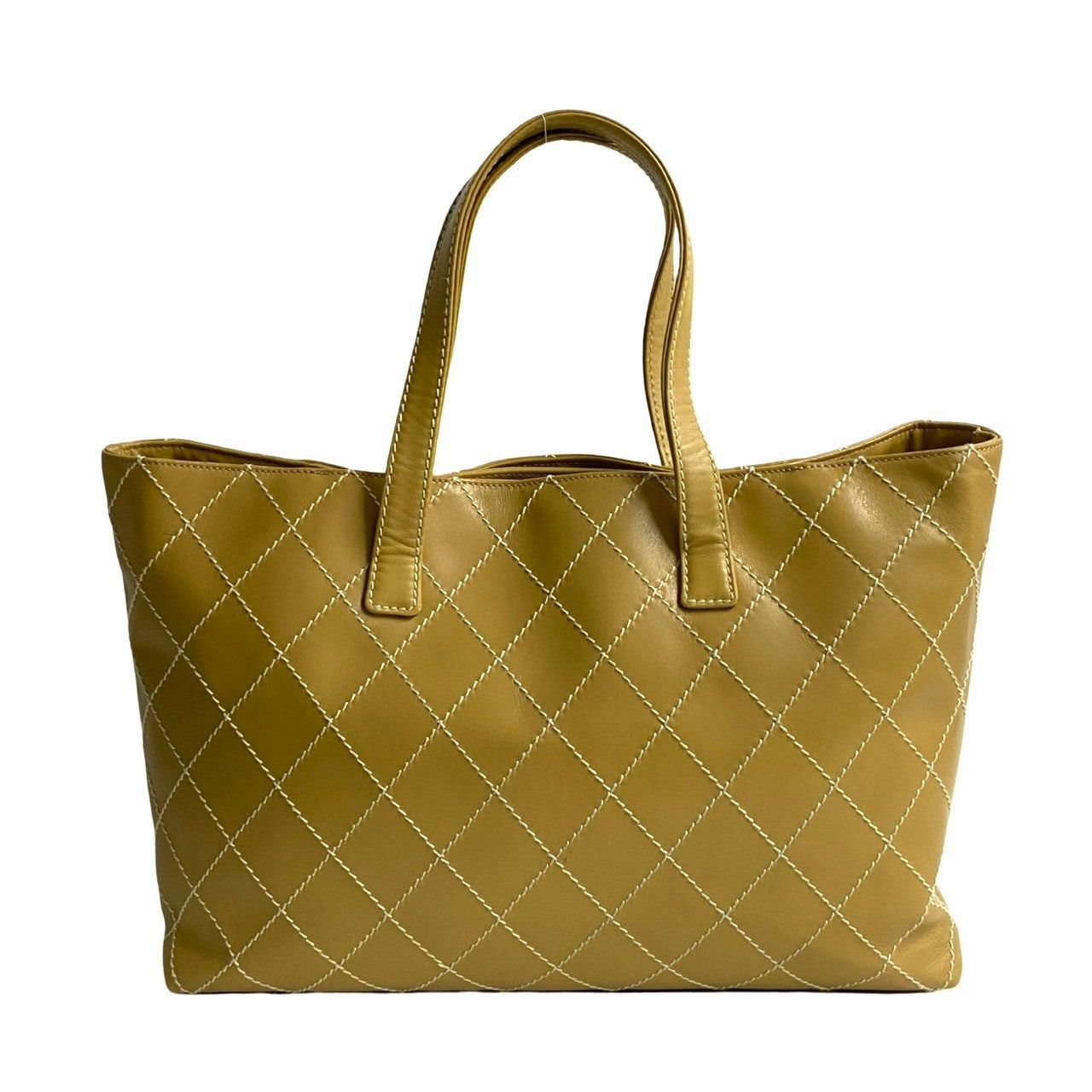 Chanel Chanel Tote Bag Yellow Leather Size ONE SIZE - 4 Thumbnail