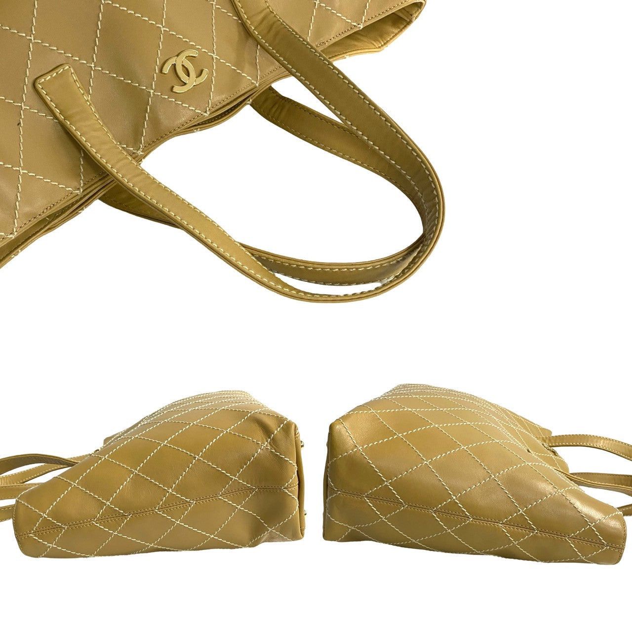 Chanel Chanel Tote Bag Yellow Leather Size ONE SIZE - 5 Thumbnail