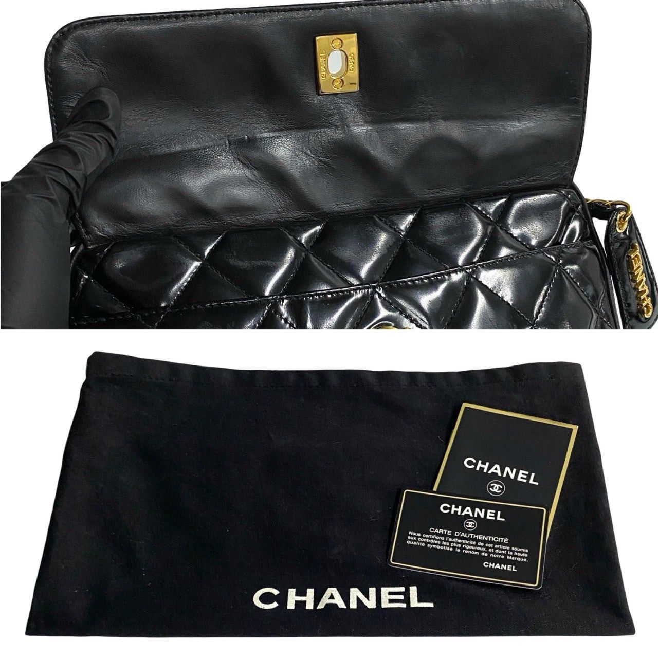 Chanel Chanel Shoulder Bag Black Leather Size ONE SIZE - 9 Thumbnail
