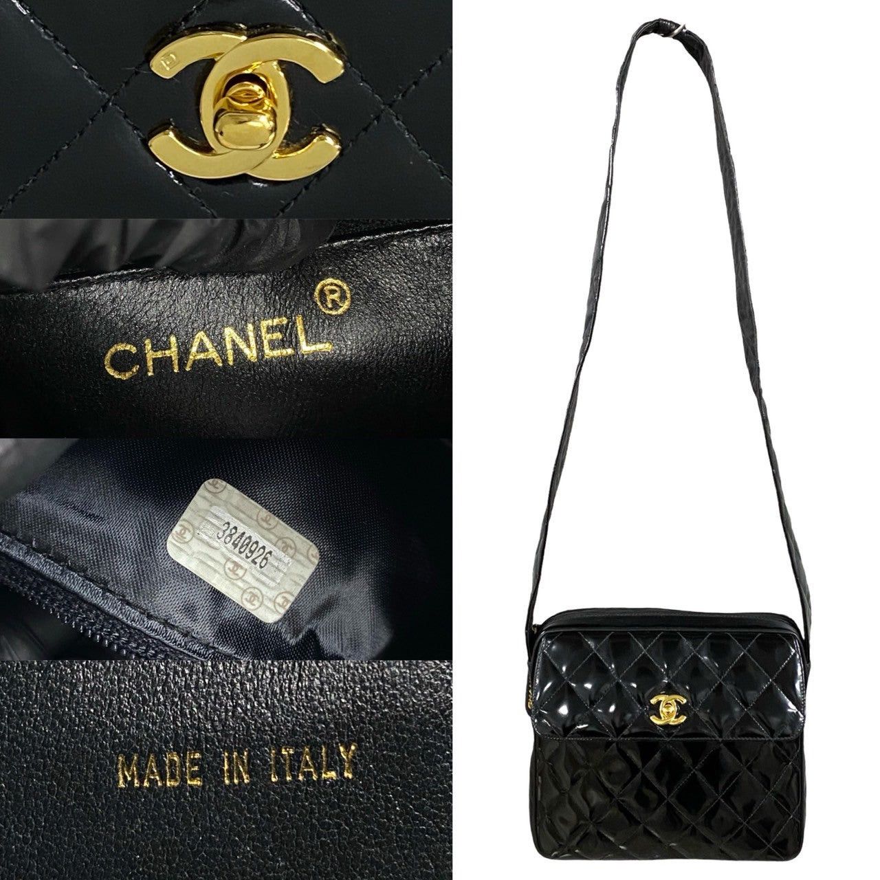 Chanel Chanel Shoulder Bag Black Leather Size ONE SIZE - 3 Thumbnail