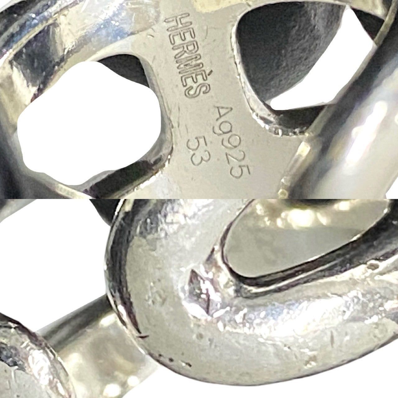 Hermes Hermes Ring Silver Silver Size ONE SIZE - 2 Thumbnail