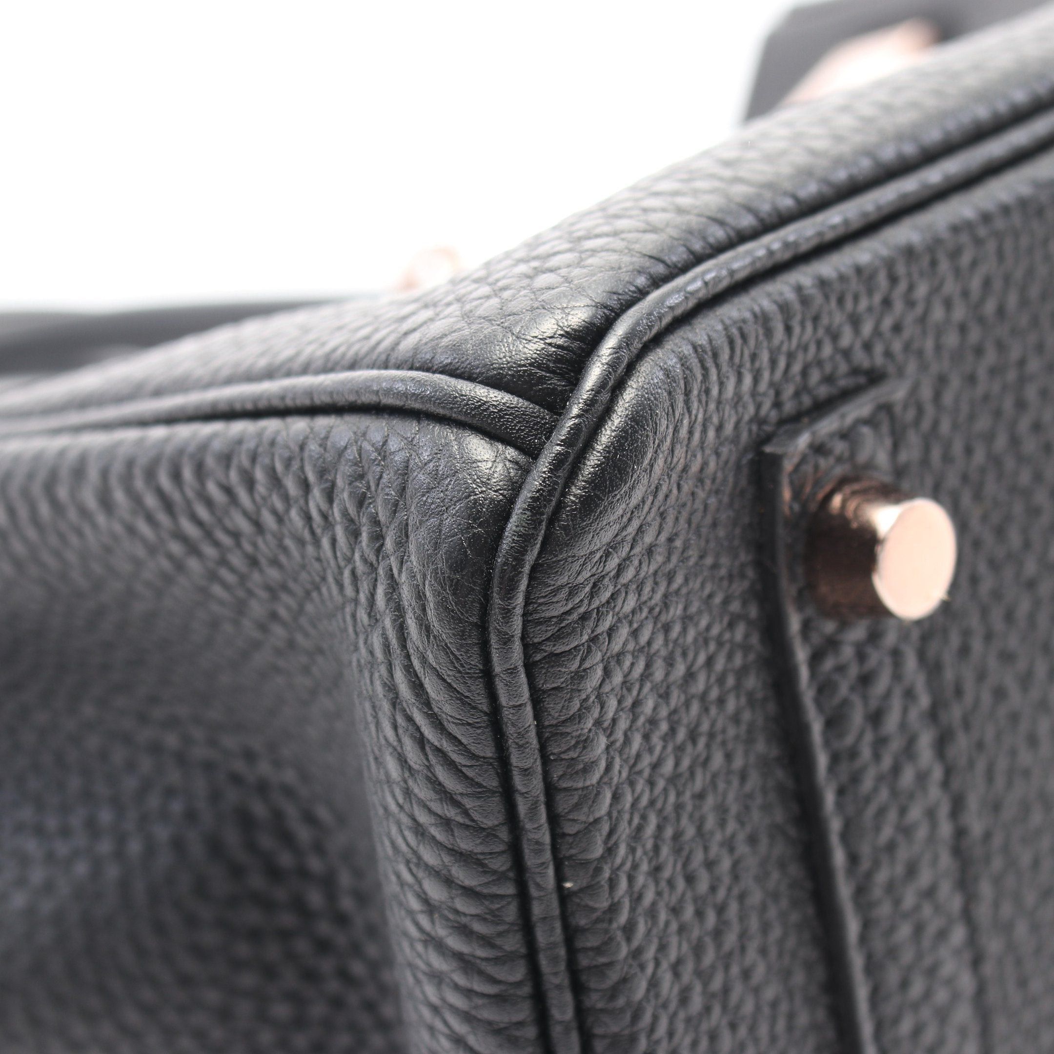 Hermes Hermes Birkin 30 Handbag Togo Black Pink Gold Hardware D Stamp Size ONE SIZE - 7 Thumbnail
