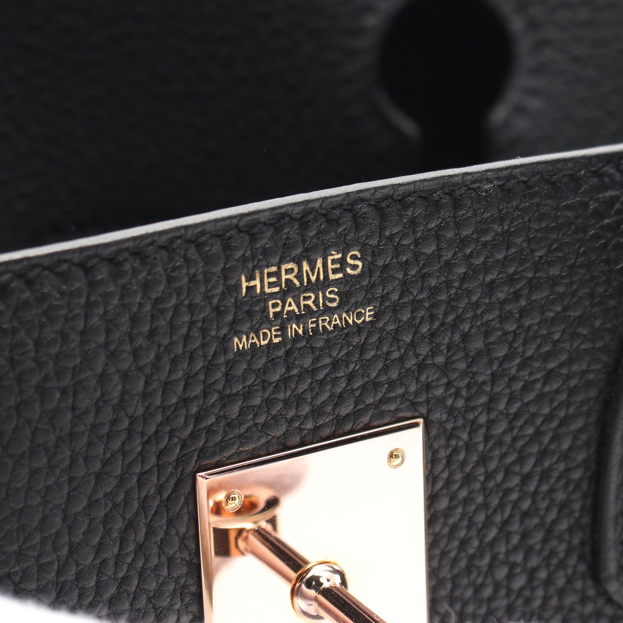 Hermes Hermes Birkin 30 Handbag Togo Black Pink Gold Hardware D Stamp Size ONE SIZE - 4 Thumbnail