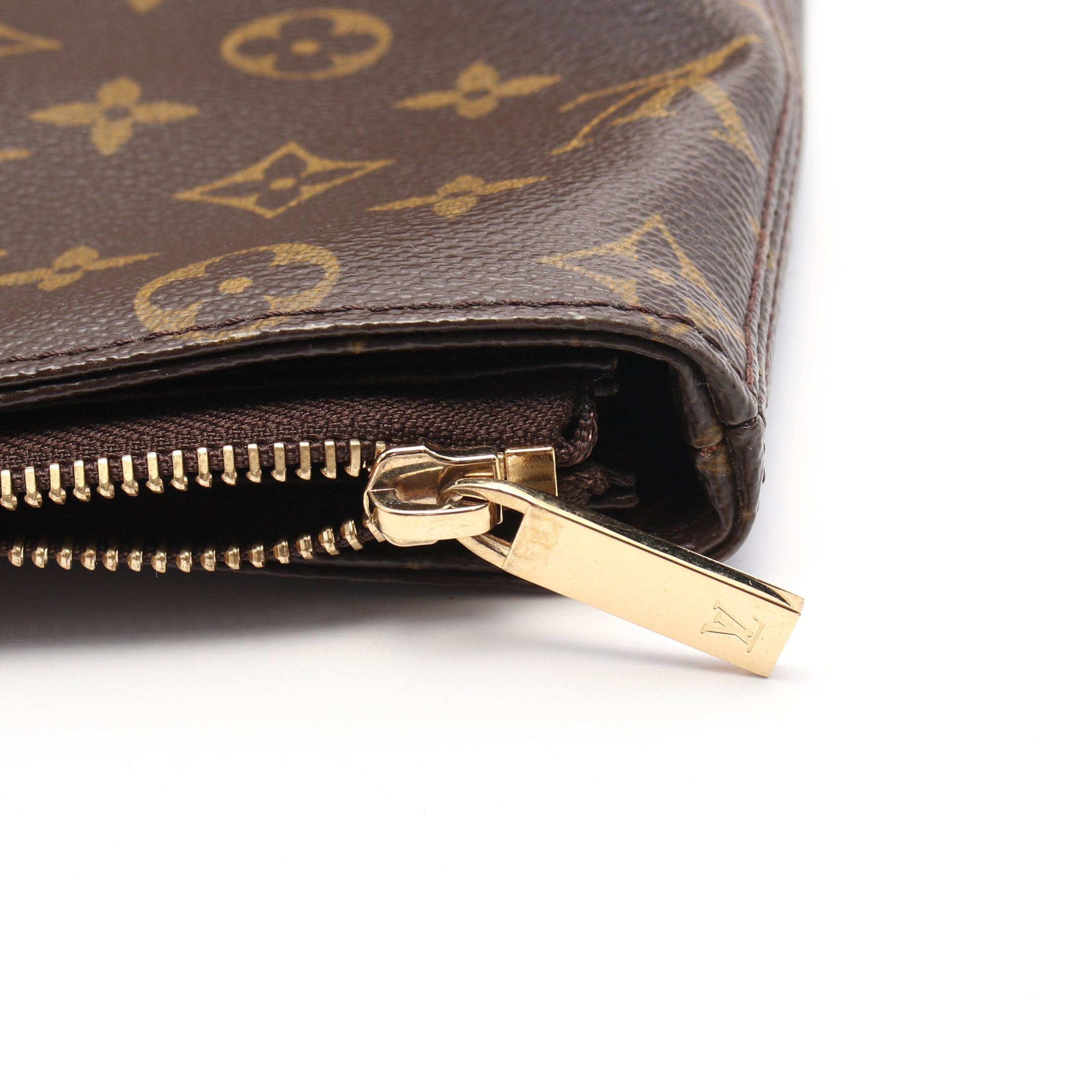 Louis Vuitton Louis Vuitton Kabamezo Monogram Shoulder Bag Tote Leather Brown Size ONE SIZE - 8 Thumbnail