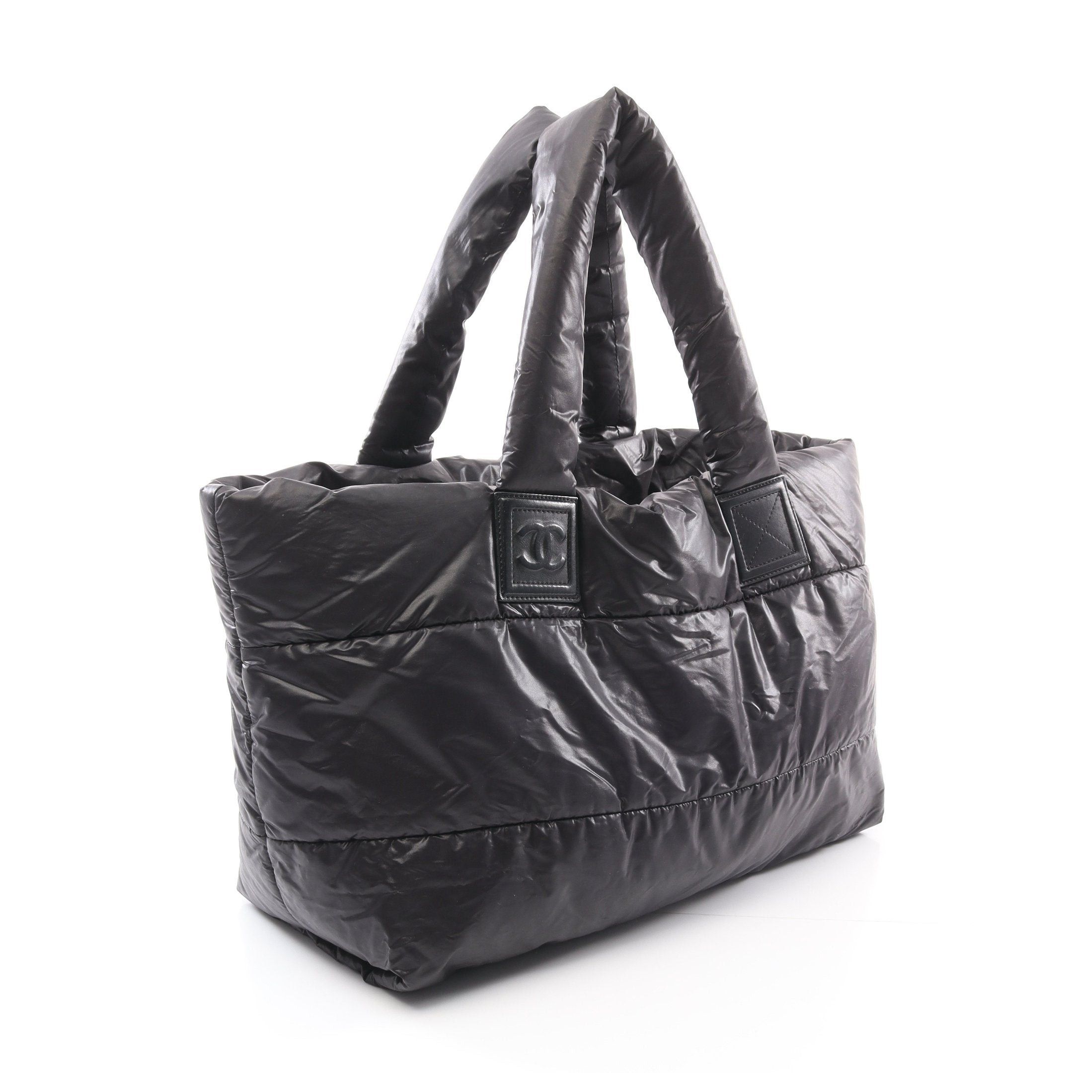Chanel Chanel Coco Coon Mm Handbag Tote Bag Nylon Leather Black Bordeaux Silver Hardware Reversible Size ONE SIZE - 2 Thumbnail