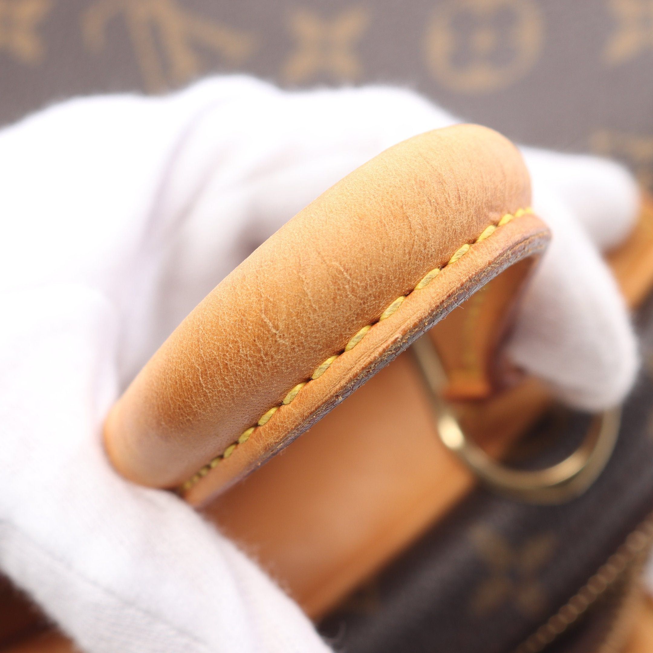 Louis Vuitton Louis Vuitton Trouville Monogram Handbag Leather Brown Size ONE SIZE - 10 Thumbnail