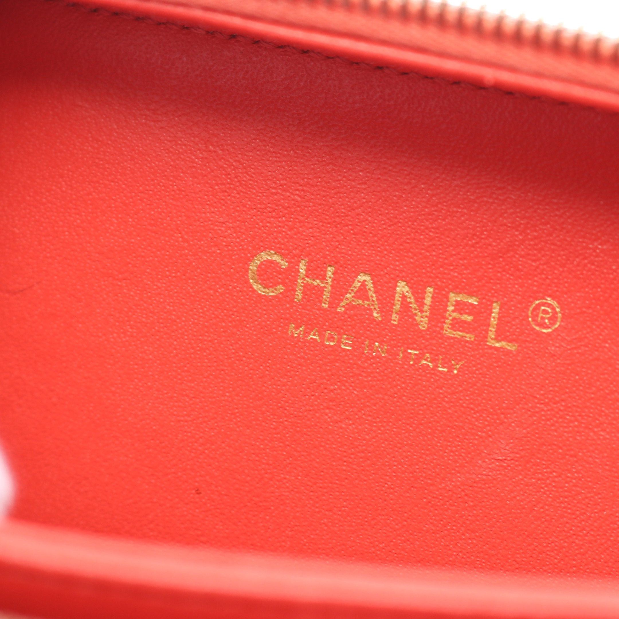 Chanel Chanel Cc Figley Small Vanity Bag Chain Shoulder Caviar Skin Coral Pink Gold Hardware Size ONE SIZE - 4 Thumbnail