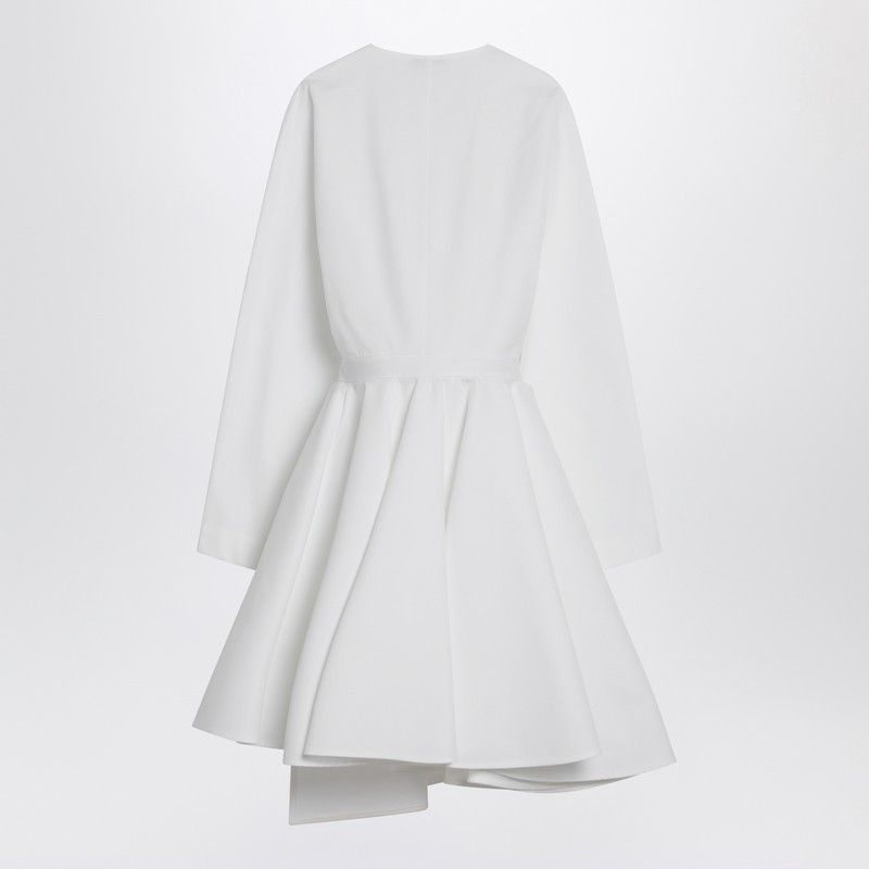 Alaia Alaia Asymmetrical White Cotton Dress Size M / US 6-8 / IT 42-44 - 2 Thumbnail