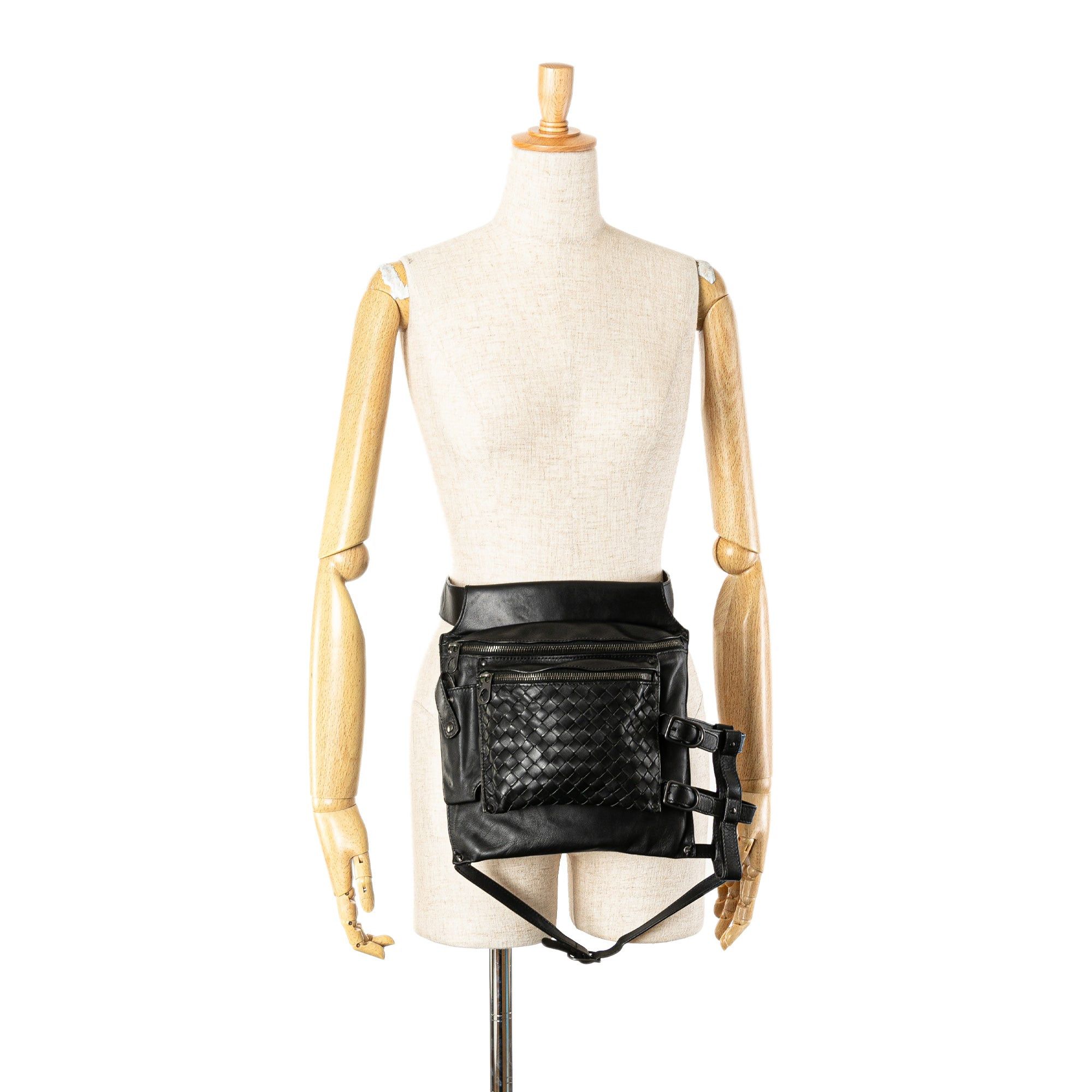 Bottega Veneta Bottega Veneta Nappa Intrecciato Utility Belt Bag Black Size ONE SIZE - 7 Thumbnail