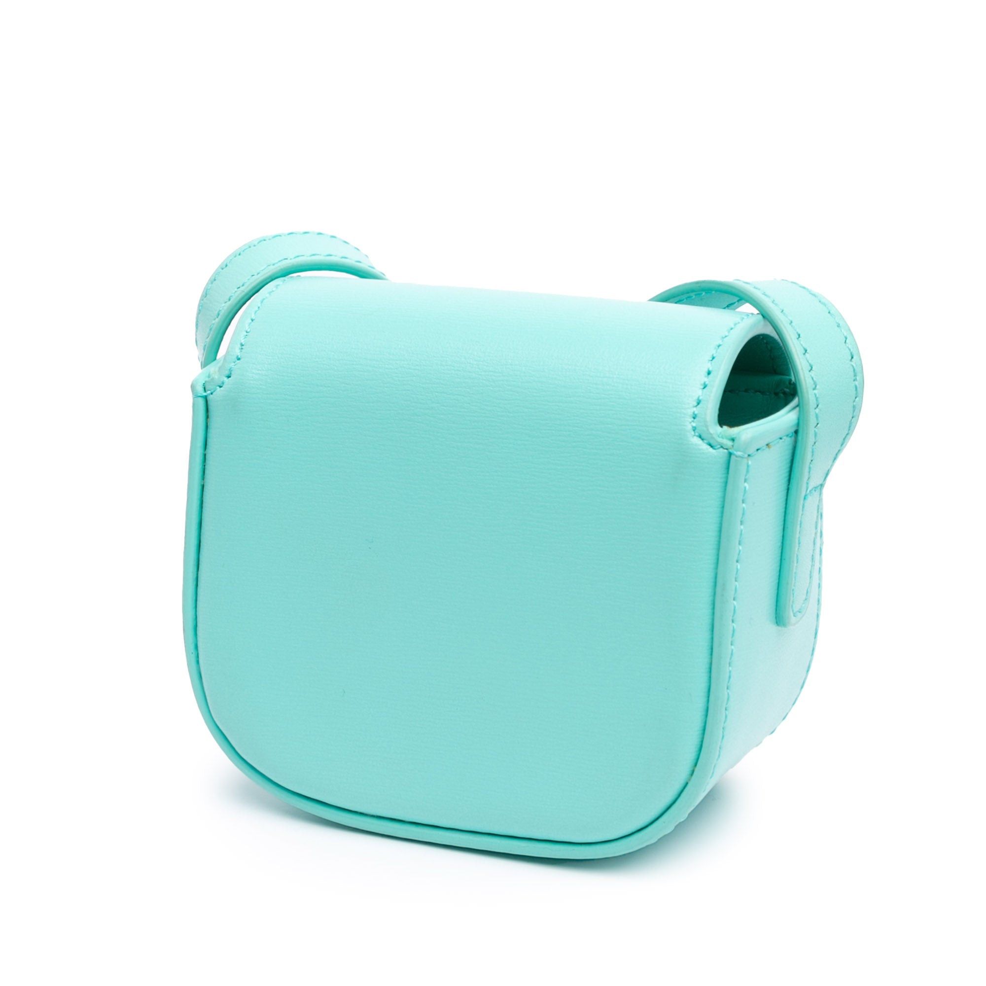 Celine Celine Mini Shiny Calfskin Triomphe Crossbody Blue Size ONE SIZE - 2 Thumbnail