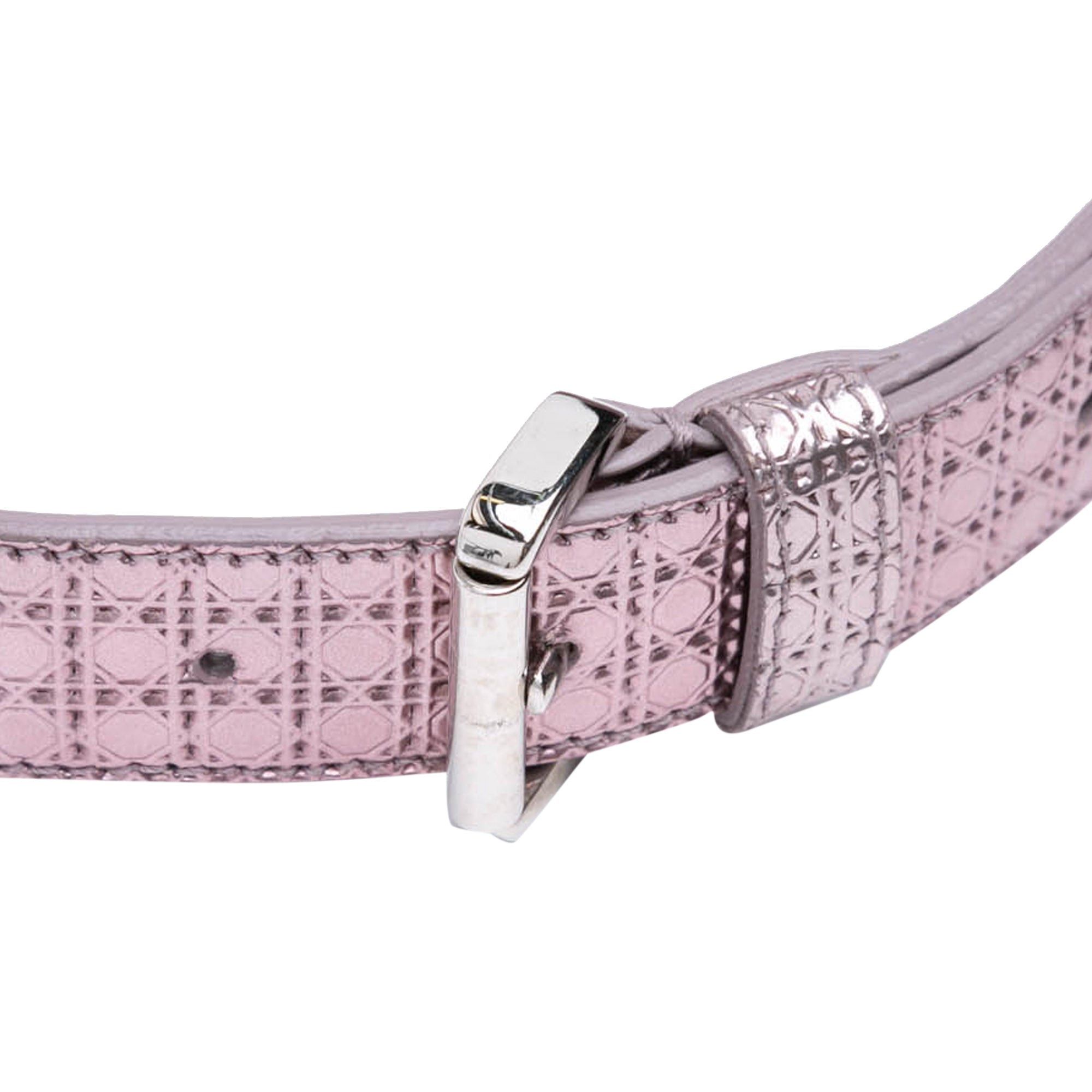 Dior Dior Micro Patent Microcannage Lady Dior Purple Size ONE SIZE - 9 Thumbnail
