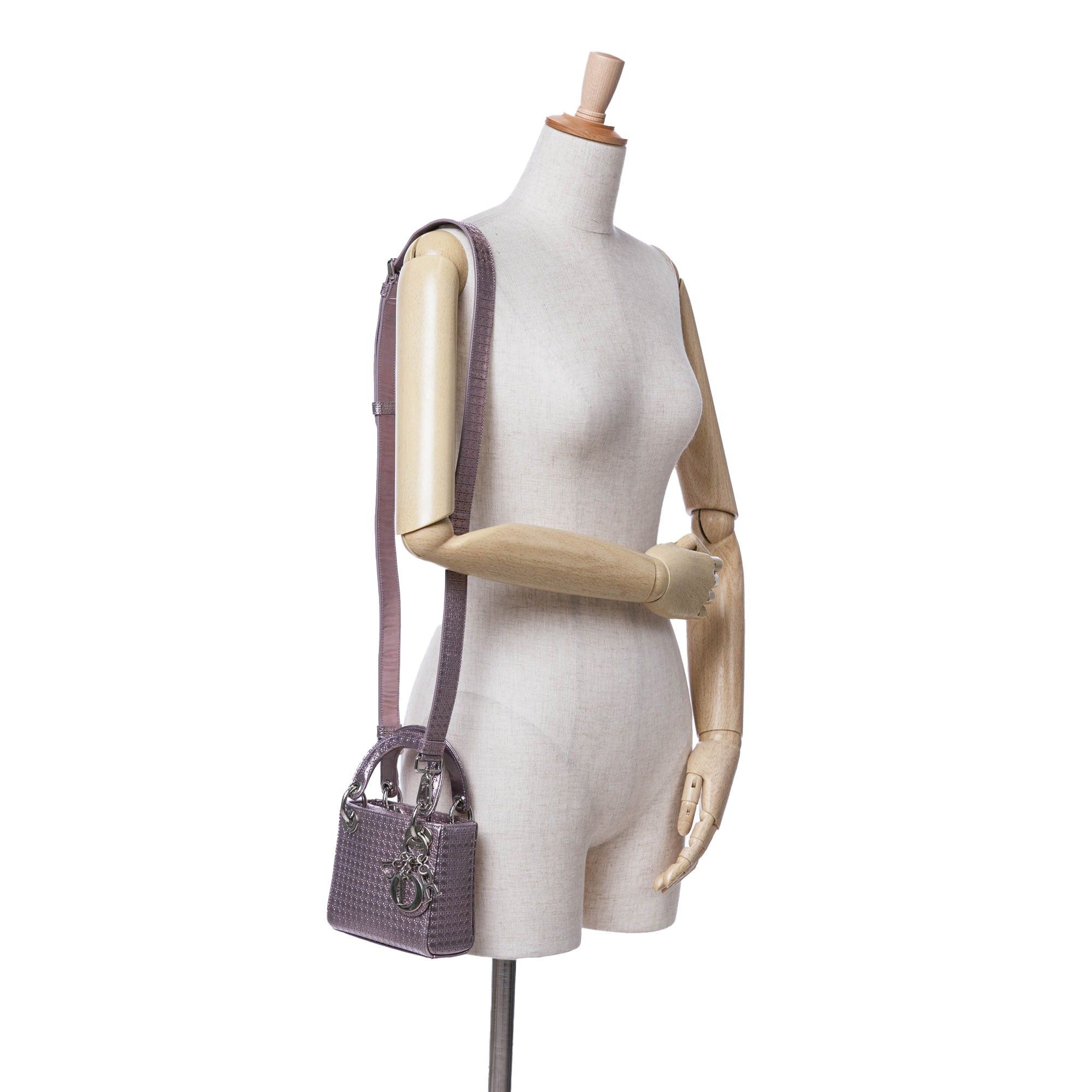 Dior Dior Micro Patent Microcannage Lady Dior Purple Size ONE SIZE - 10 Thumbnail