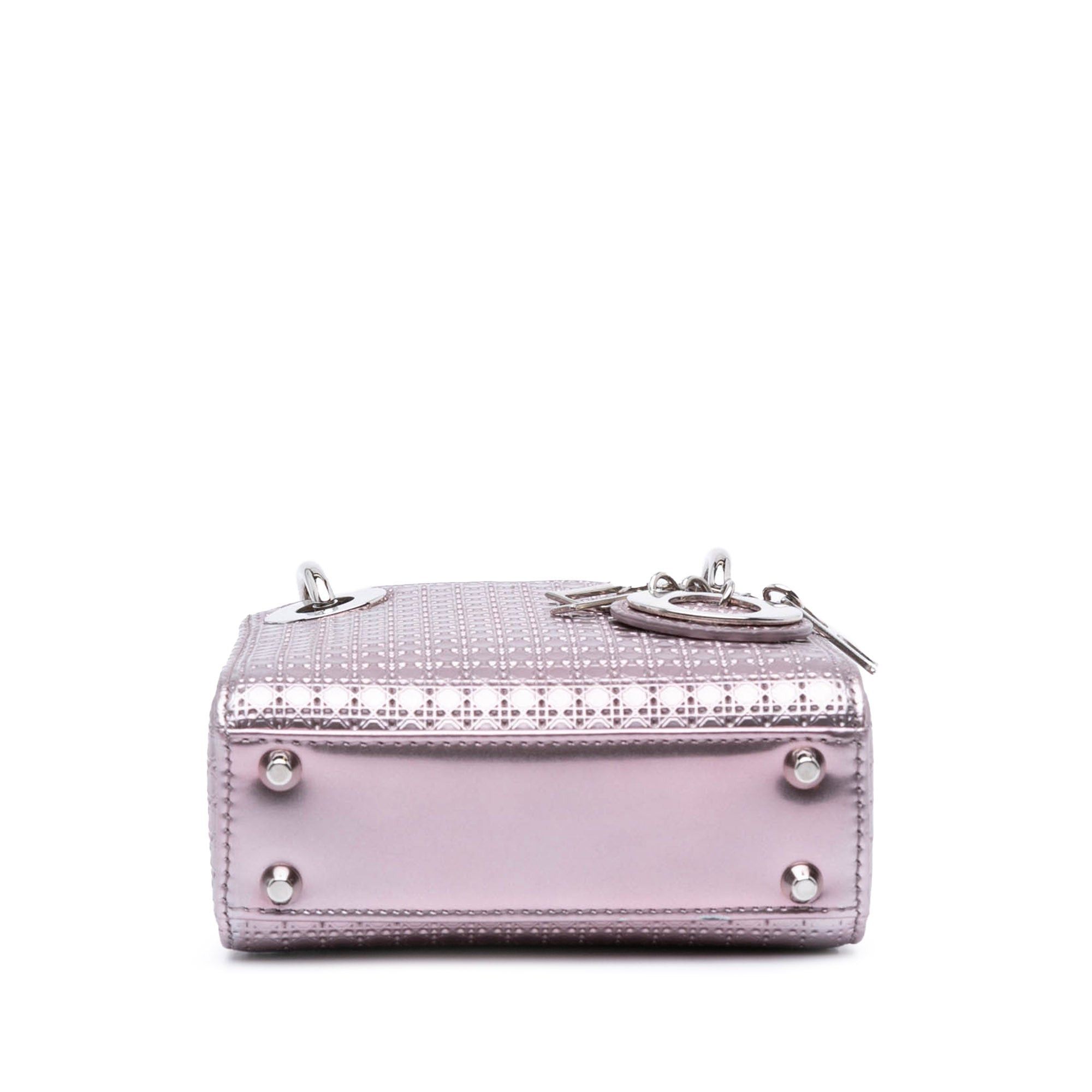Dior Dior Micro Patent Microcannage Lady Dior Purple Size ONE SIZE - 3 Thumbnail